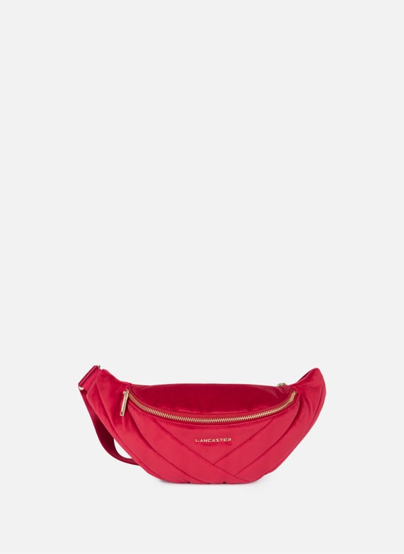 Sac banane - velvet matelassé | Rouge by LANCASTER Sac banane - velvet matelassé Rouge