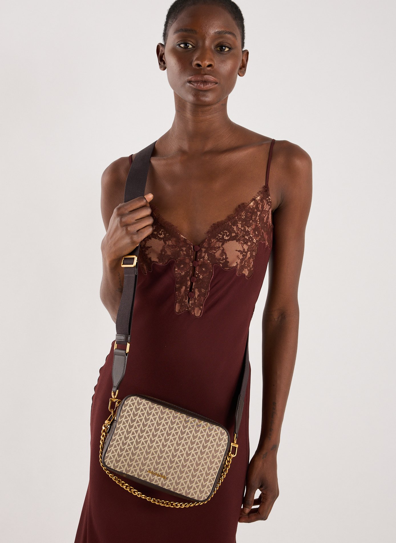 Sac à bandoulière imprimé  MICHAEL KORS Gris