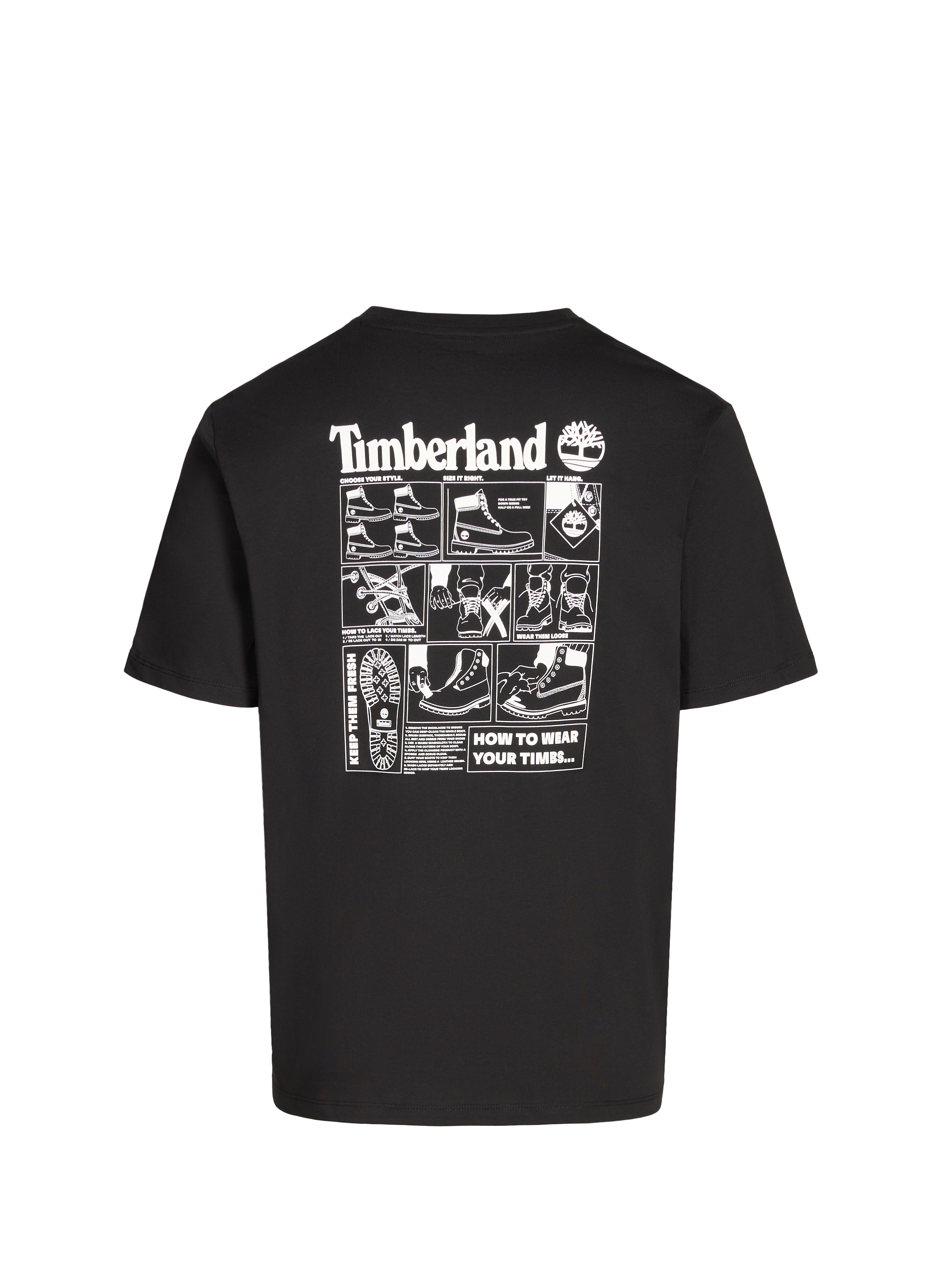 Straight-fit cotton T-shirt TIMBERLAND Black