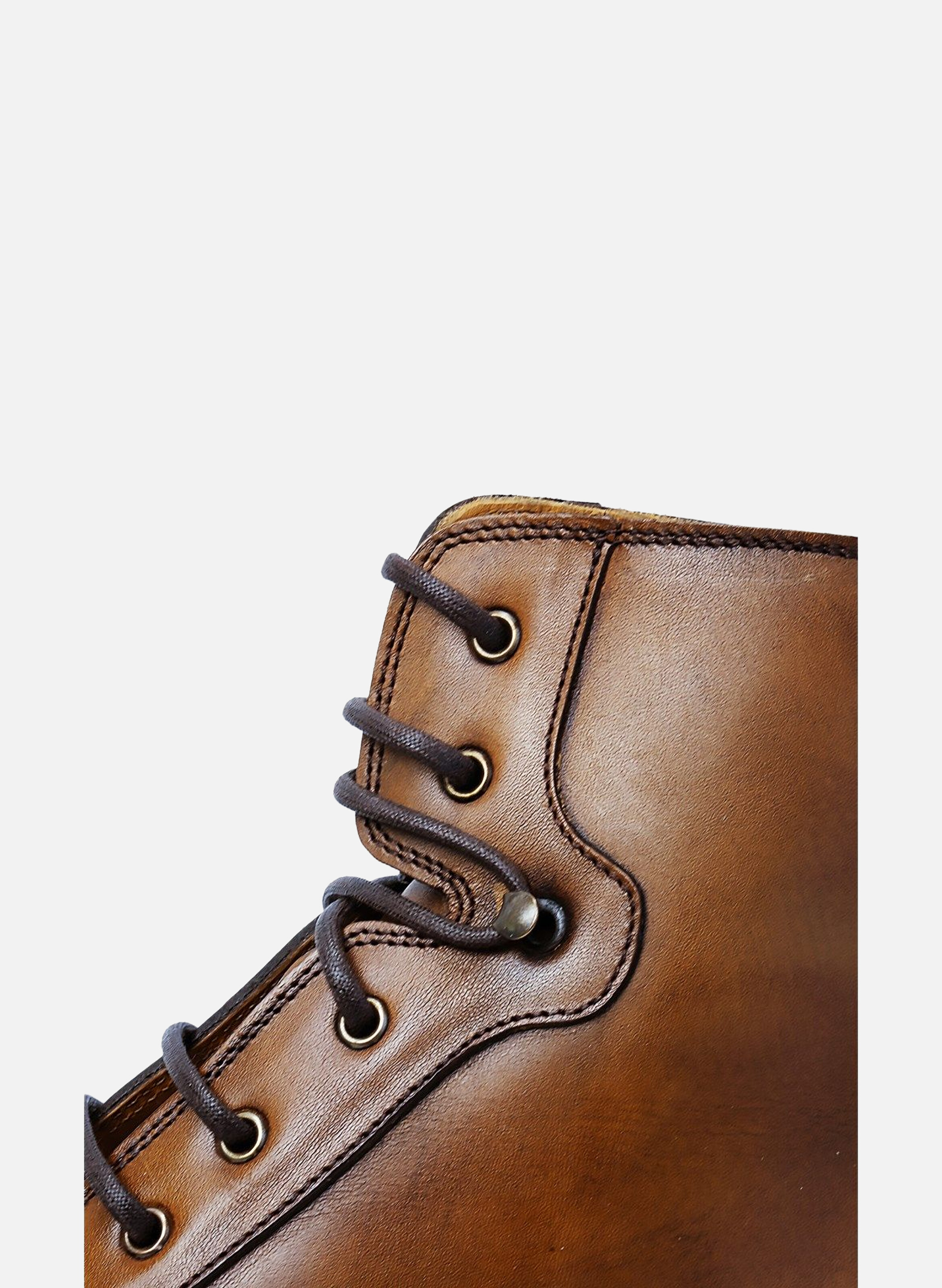 Bottines patiné powell FINSBURY Marron