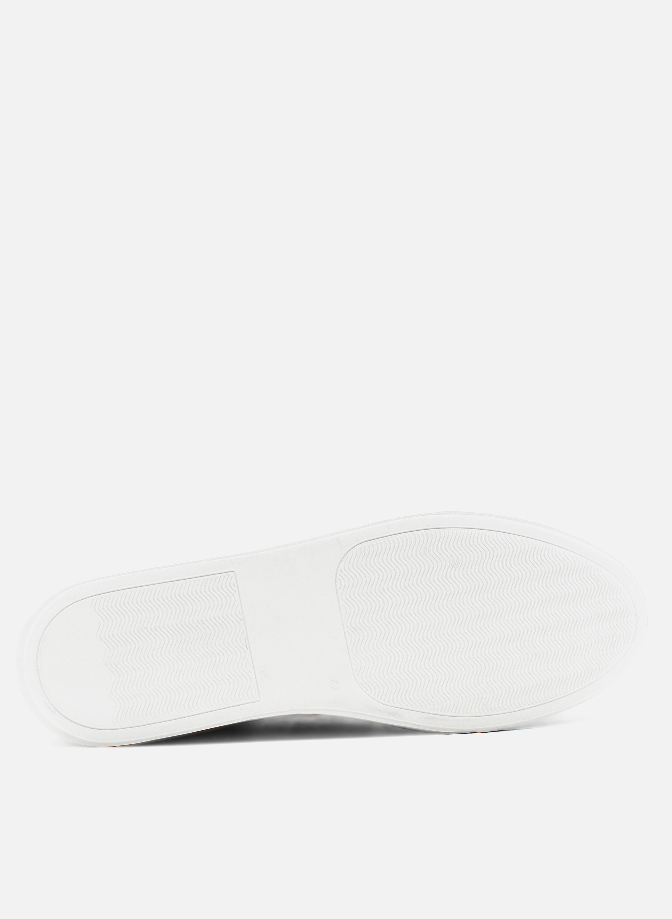 Baskets mif cuir grainé JULES & JENN Blanc