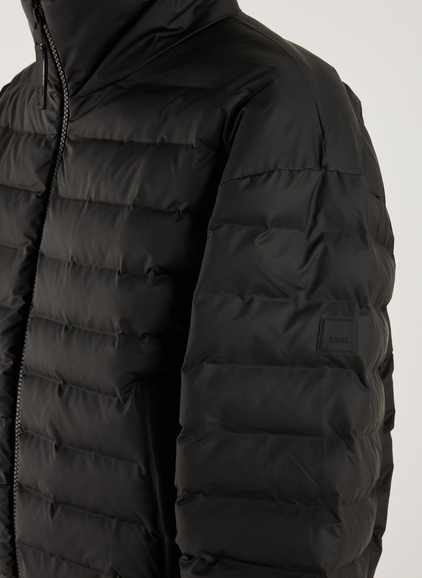 Quilted high-neck puffer jacket RAINS Black