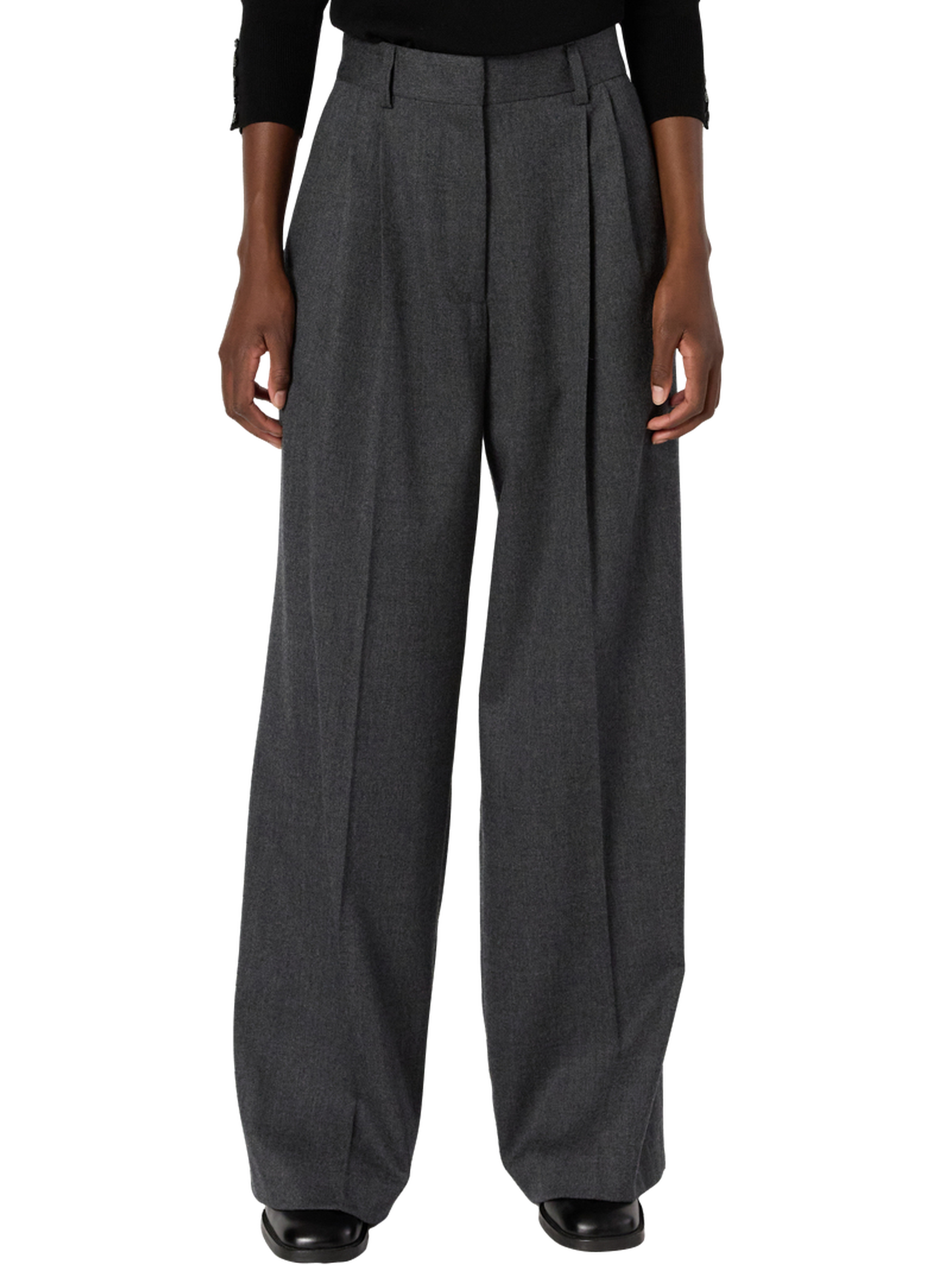 Pantalon large uni - cyrielle GERARD DAREL Gris