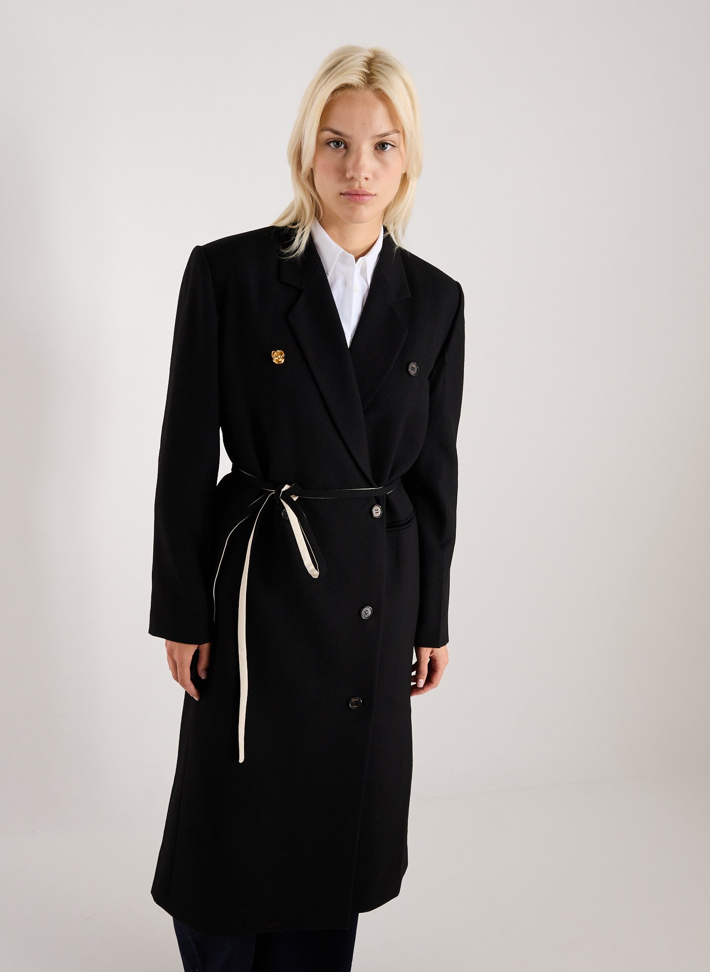 EENK Manteau en laine Noir