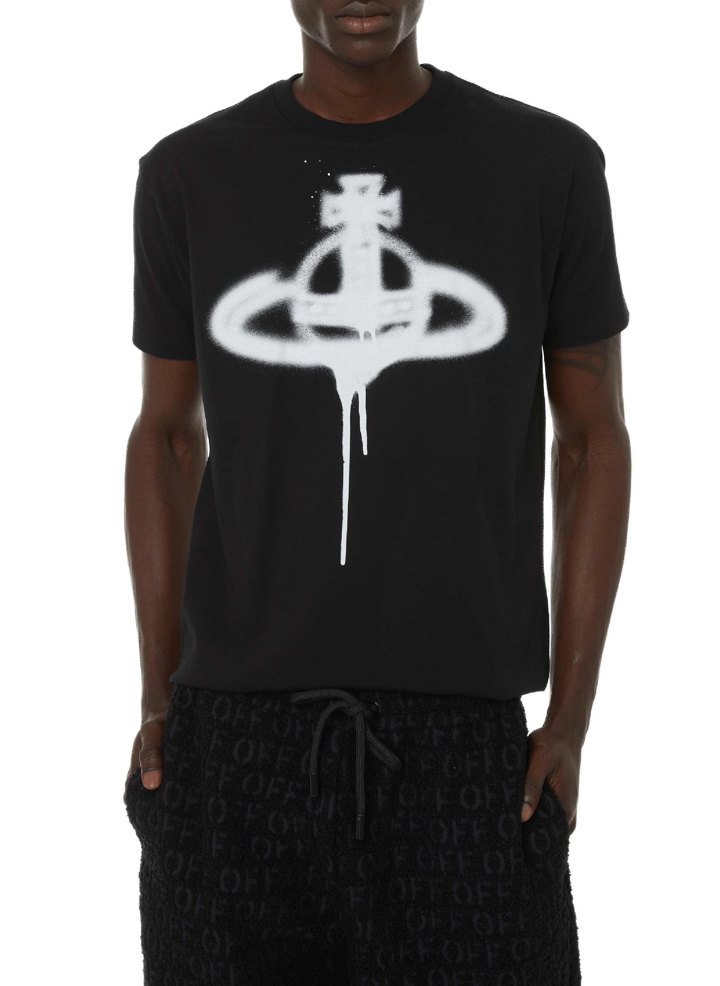 VIVIENNE WESTWOOD Logo-print T-shirt Black