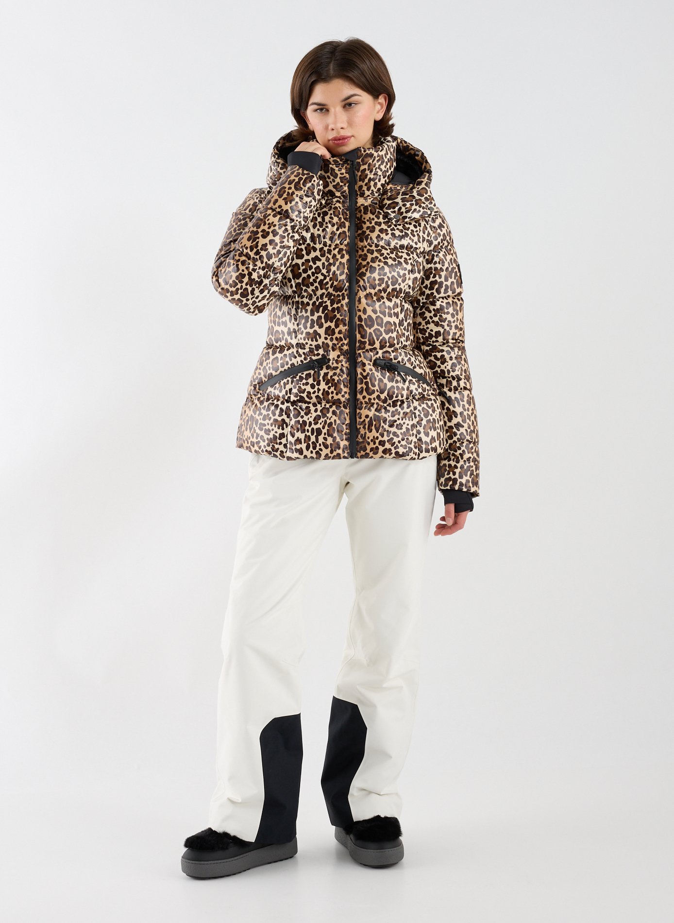 Manteau de ski à imprimé léopard MACKAGE Multicolore