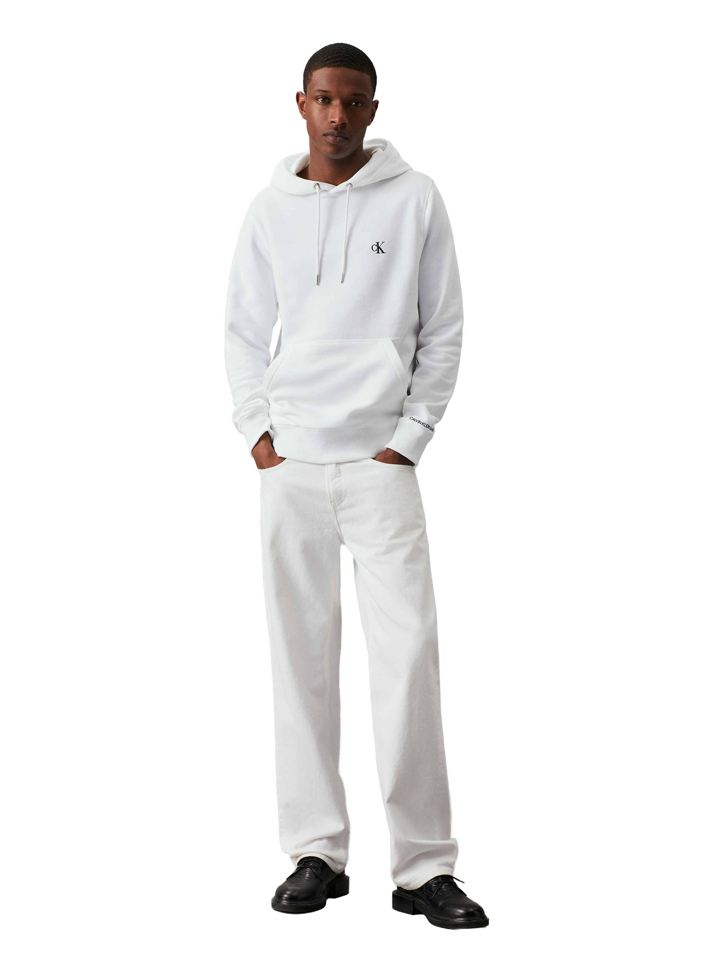 Hoodie à capuche CALVIN KLEIN Blanc