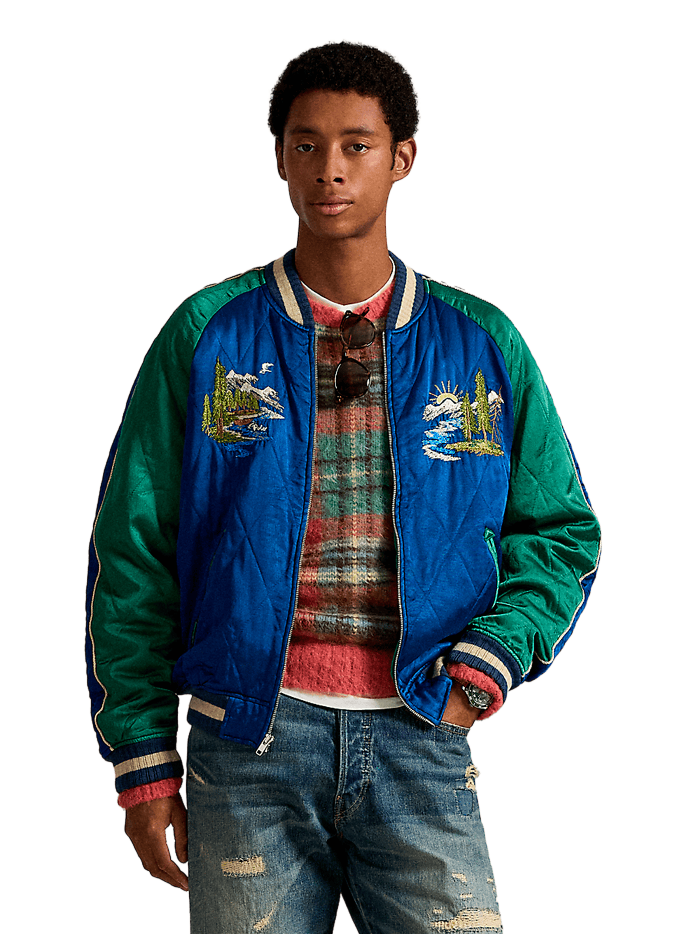 POLO RALPH LAUREN Embroidered jacket Blue