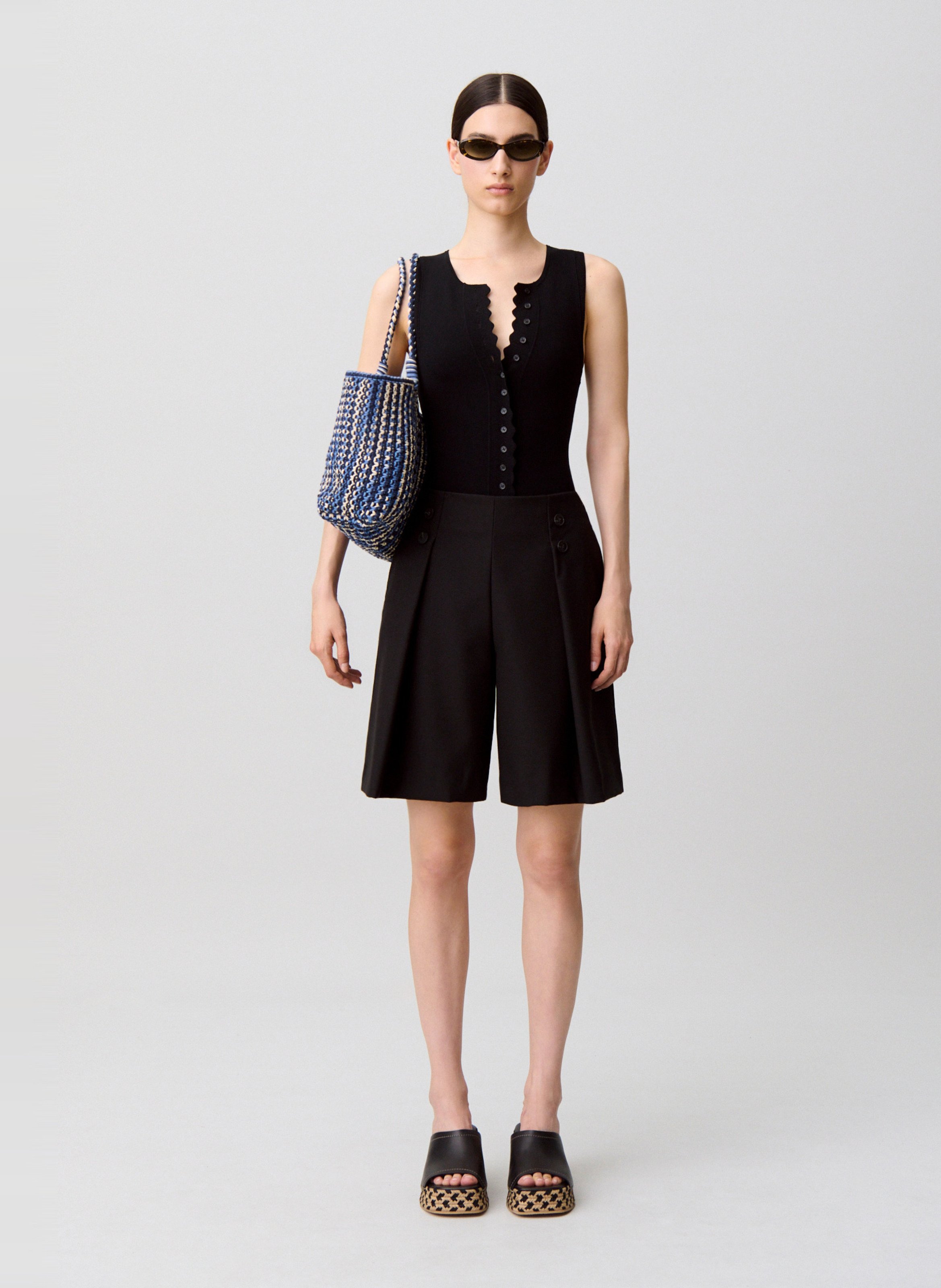 Body ajusté en maille CLAUDIE PIERLOT Noir