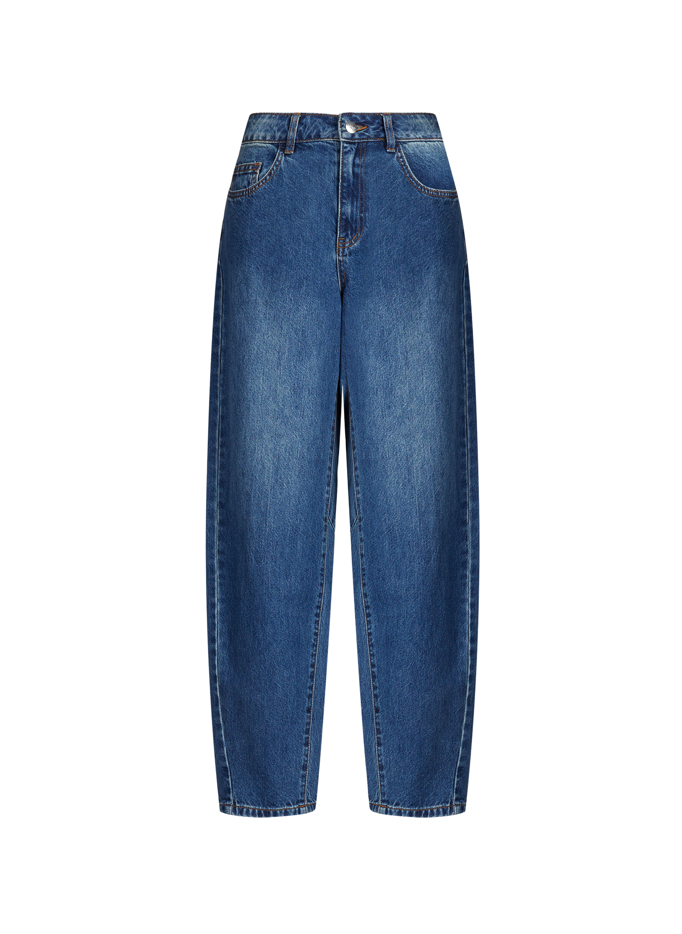 Wide-leg cotton jeans OBJECT Blue