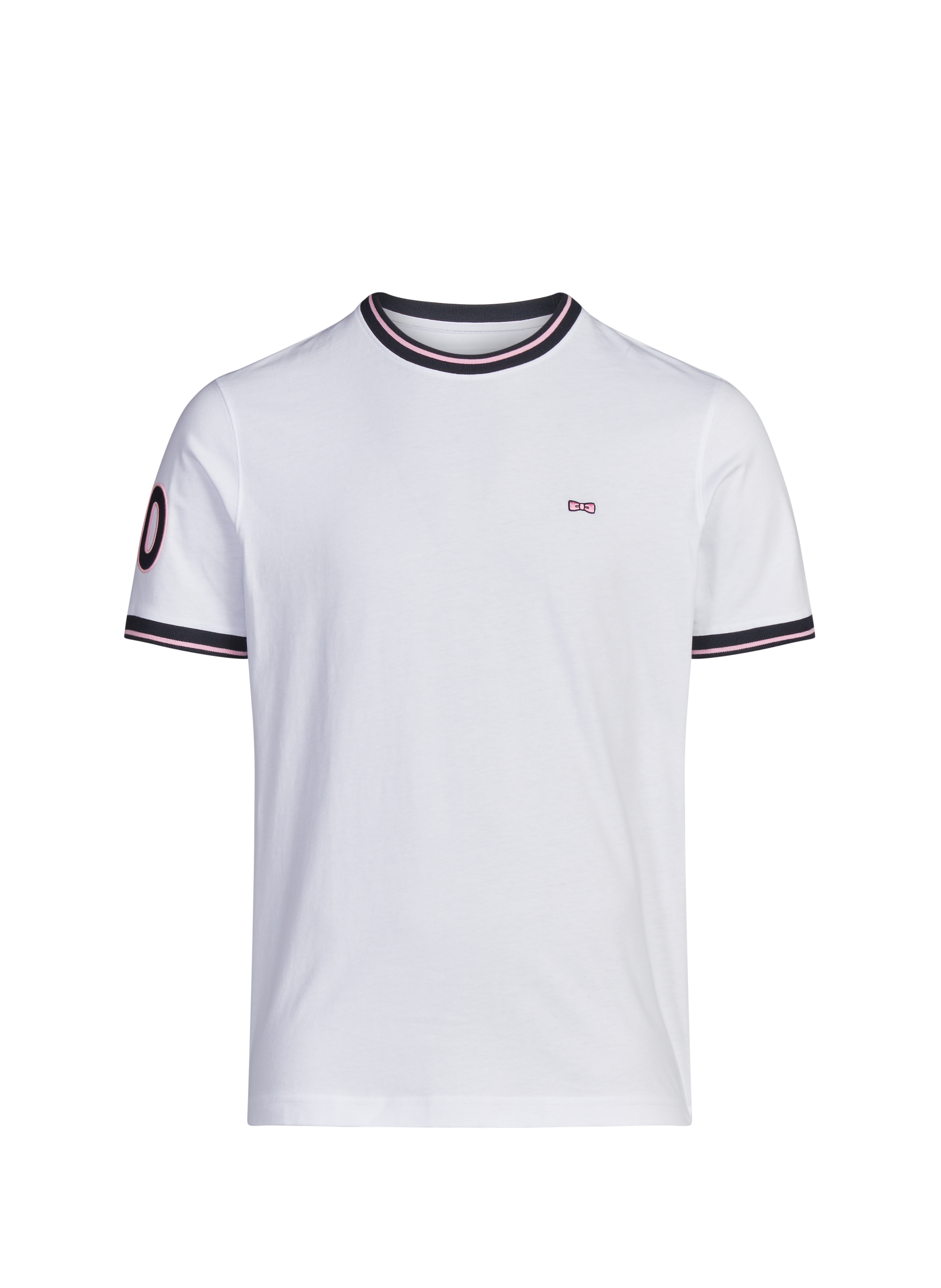 T-shirt à col rond en coton EDEN PARK Blanc