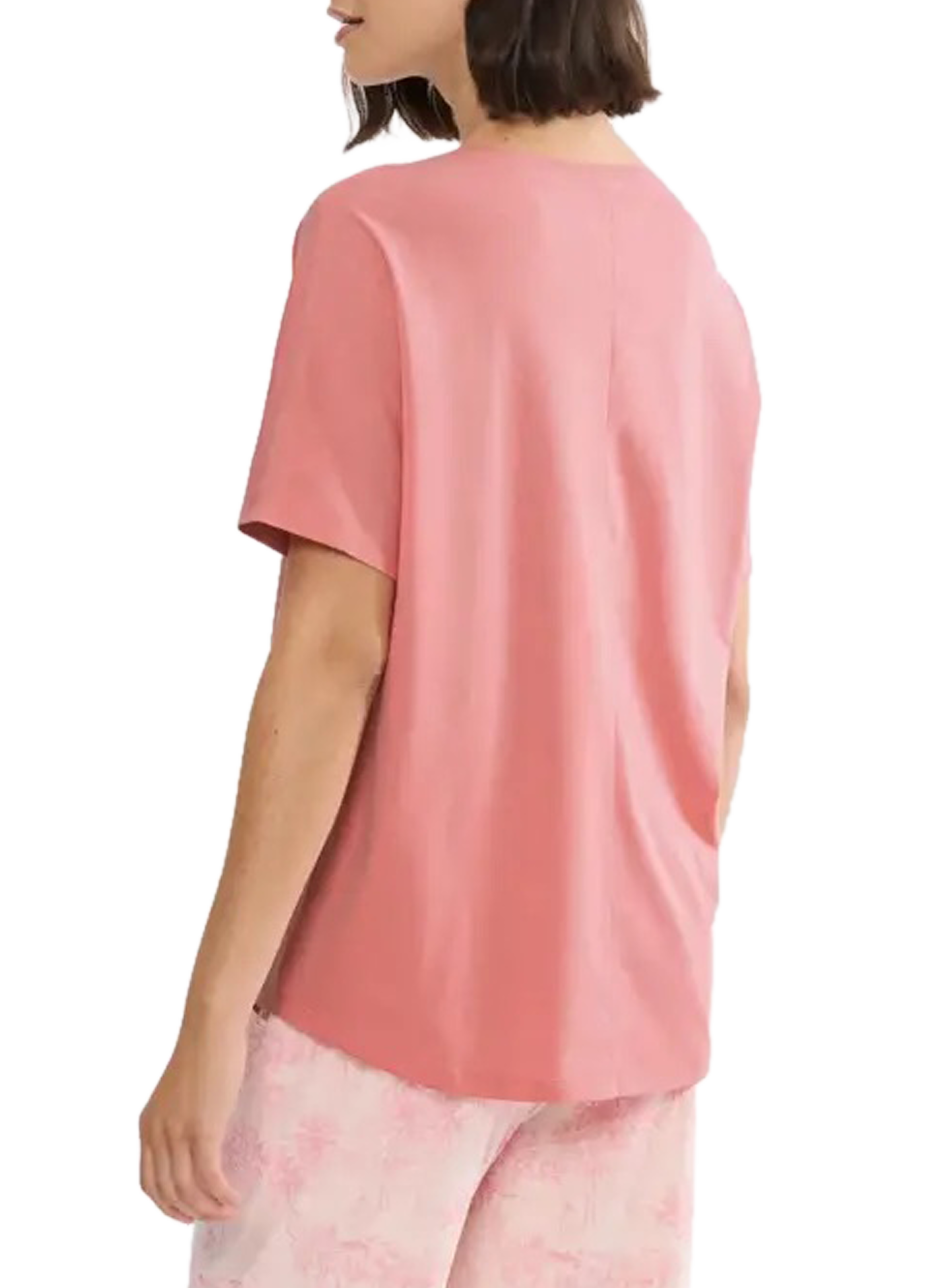 Haut de pyjama imprimée Mix&match en coton TRIUMPH Rose
