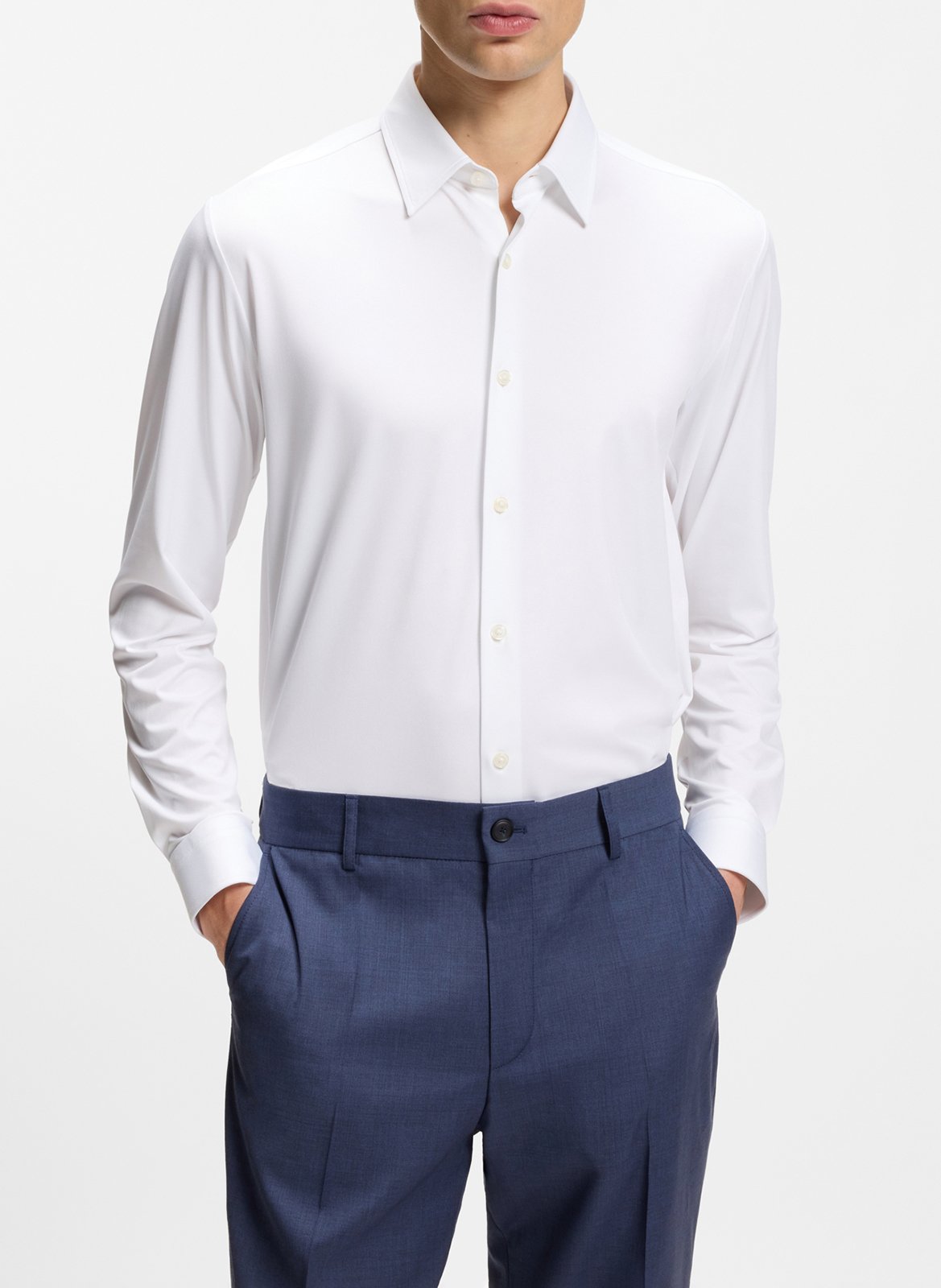 Chemise col classique BOSS Blanc