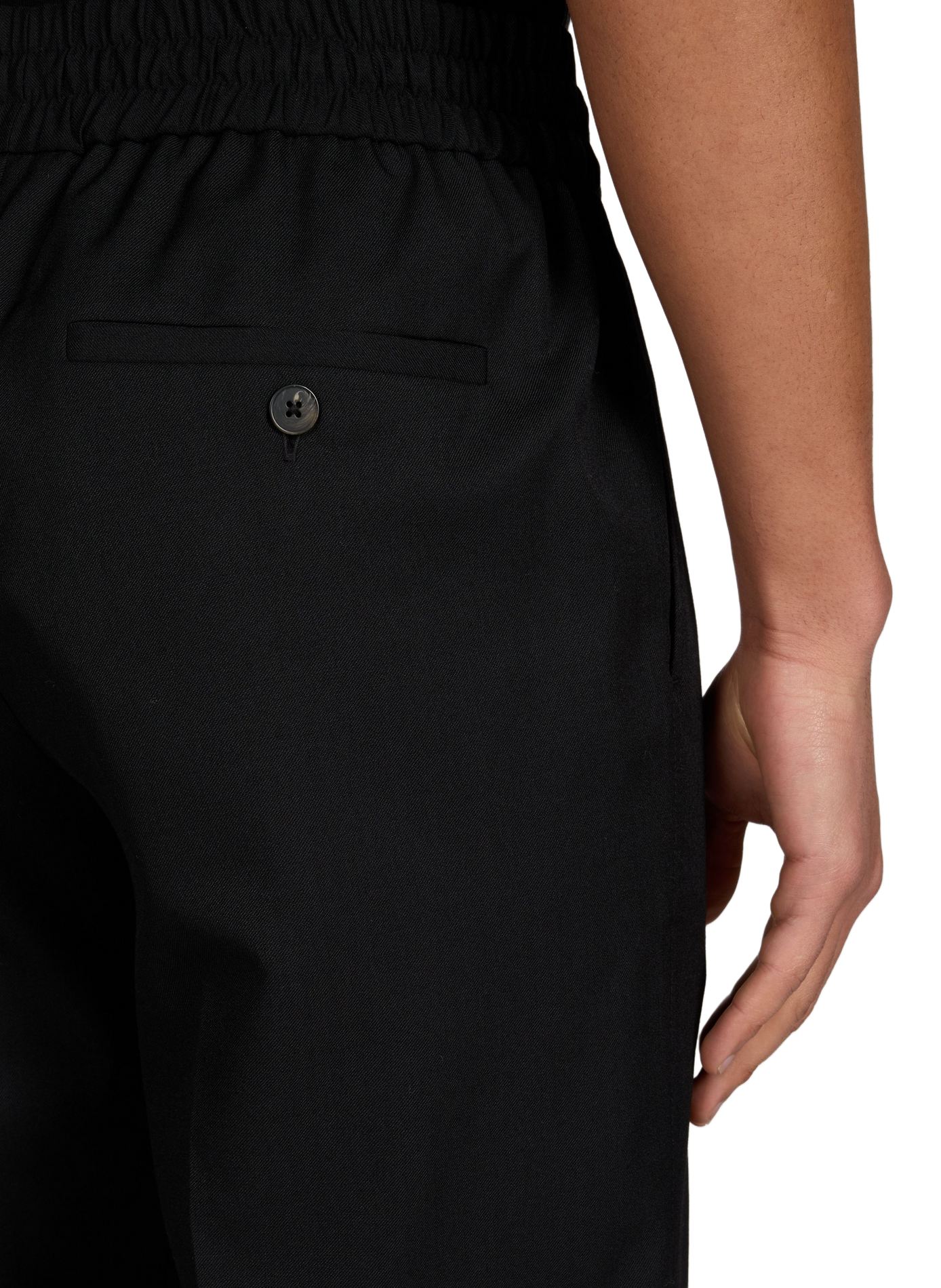 Pantalon droit taille élastique DROLE DE MONSIEUR Noir