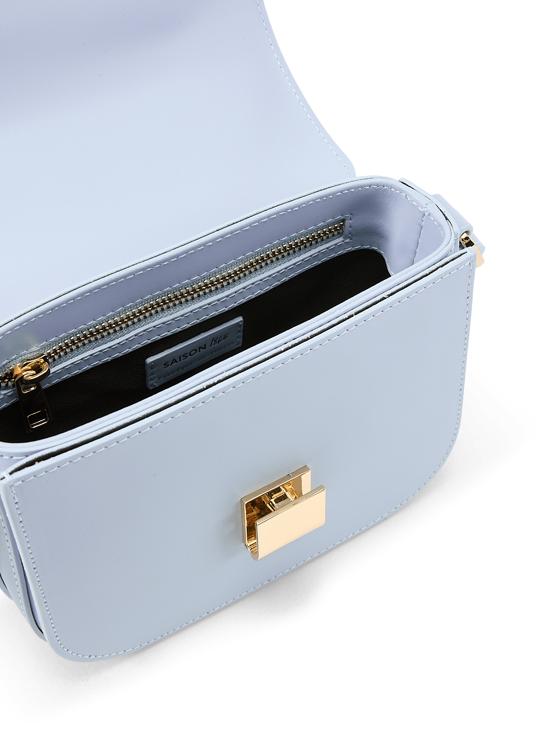 Sac bandoulière en cuir SAISON 1865 Bleu