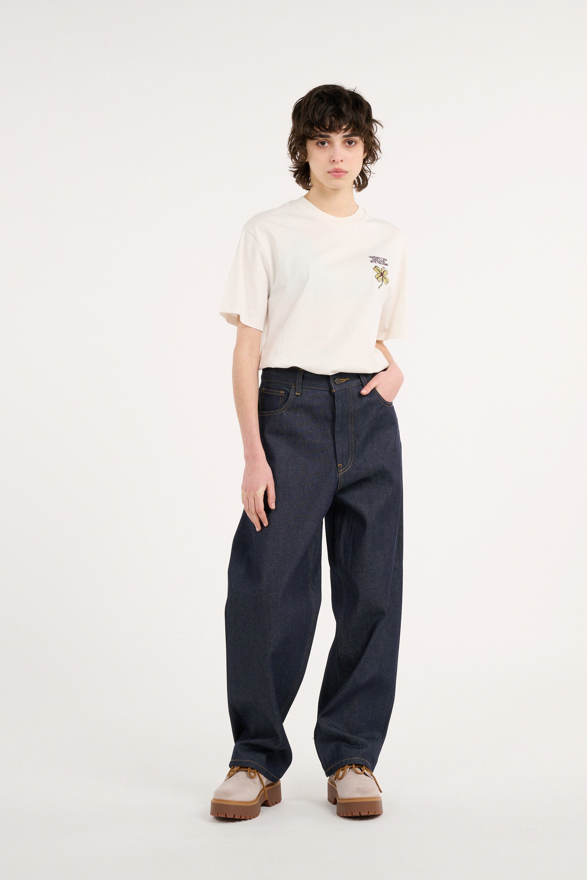 Jean ample w' brandon pant CARHARTT WIP Bleu