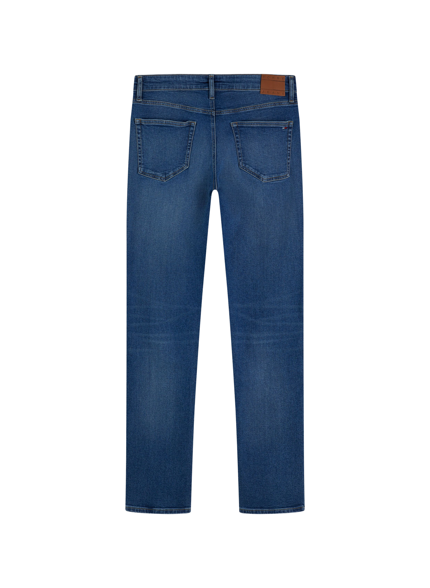 Gerader Jeans aus Baumwollmischung TOMMY HILFIGER Blau