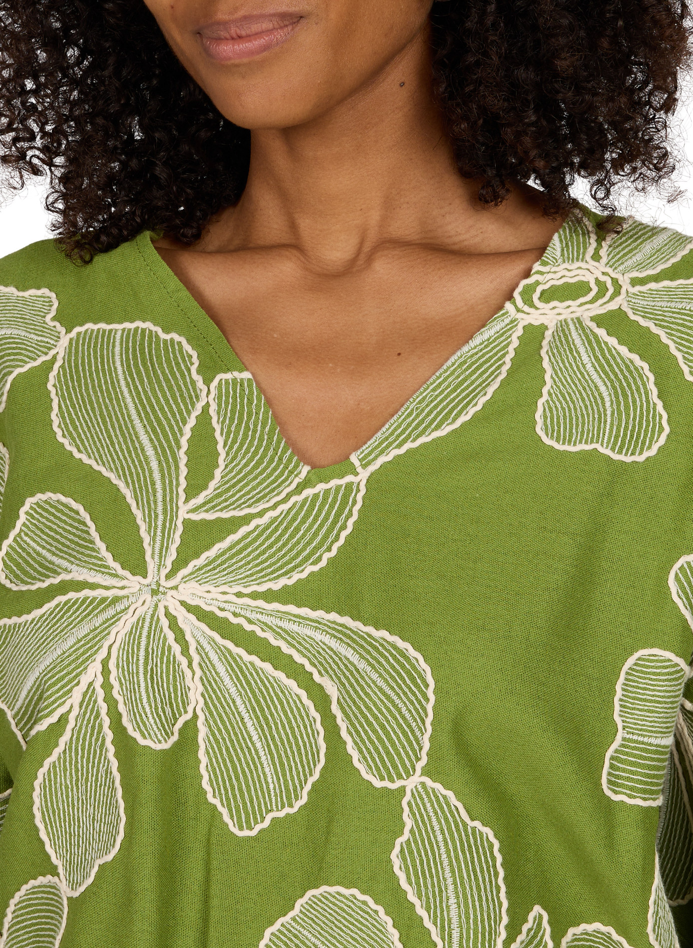 Bluse Dessi mit bestickten Blumen GUESS Grun