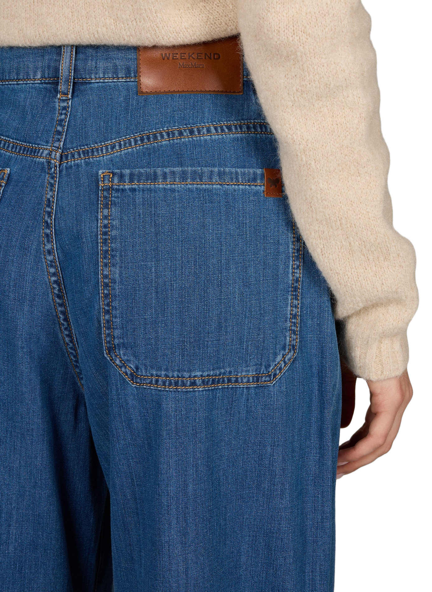 Flared cotton jeans  MAX MARA WEEK END Blue