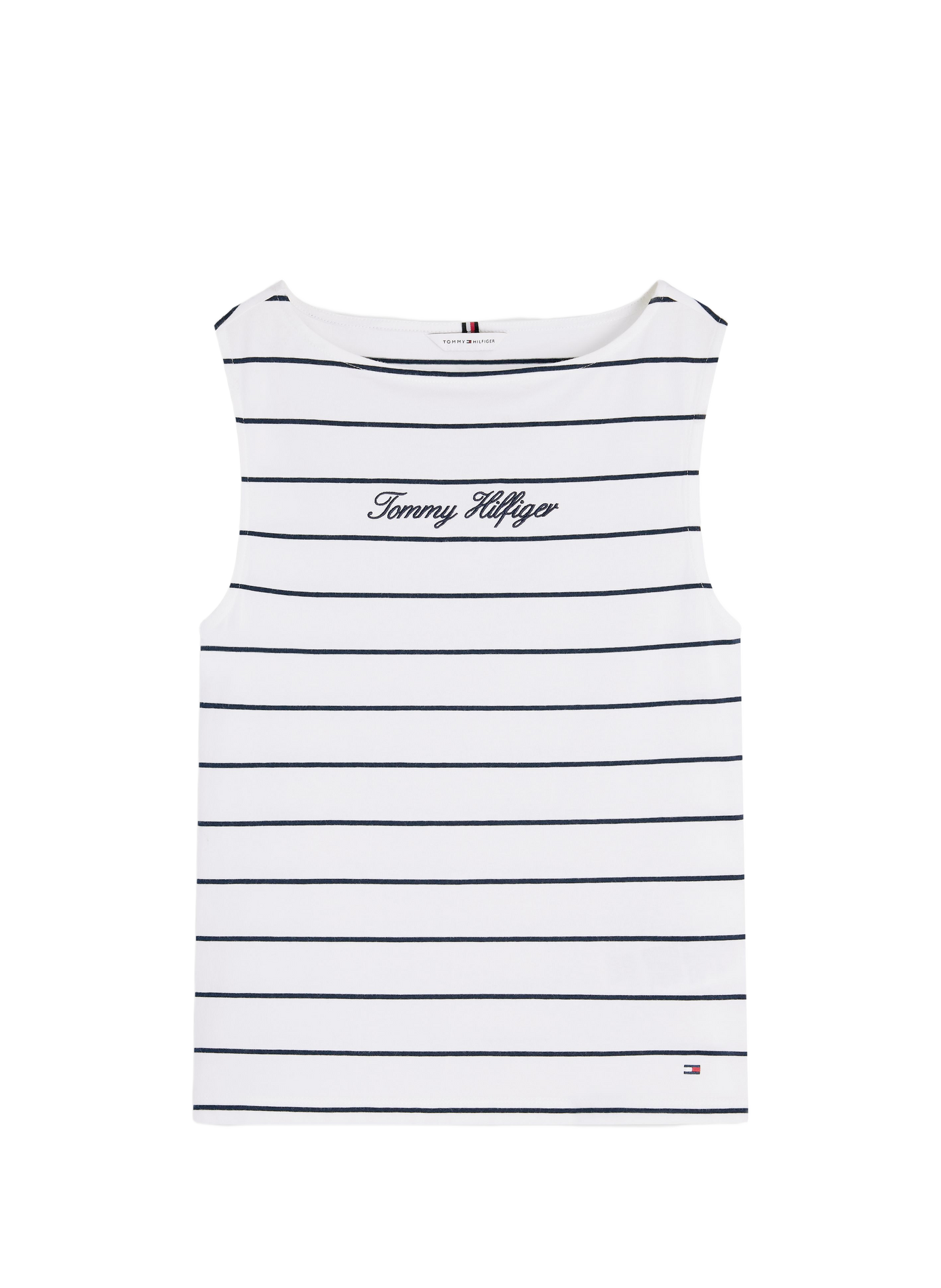 Round neck tank top in blended cotton TOMMY HILFIGER Multicolour