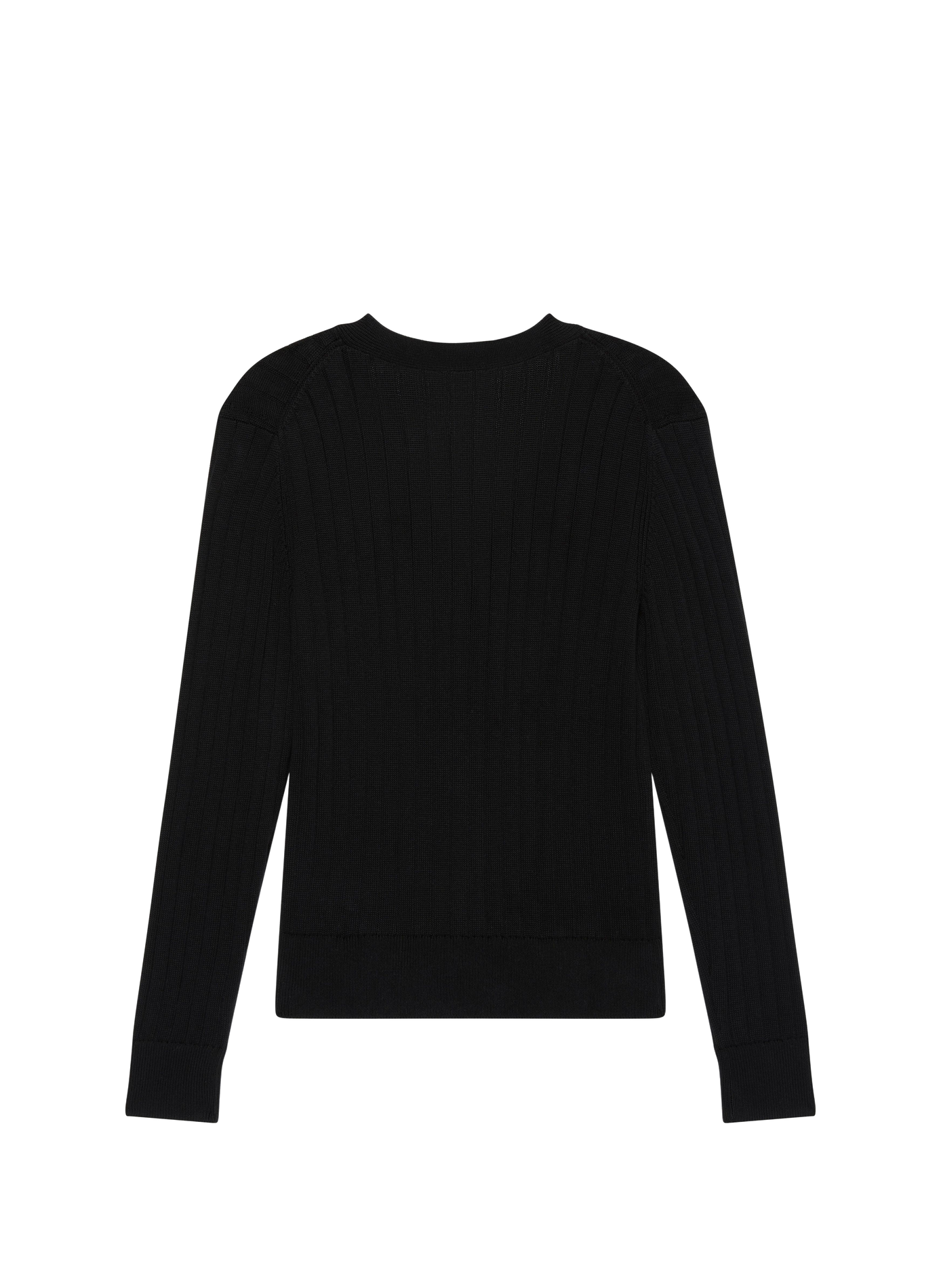 Ribbed cotton logo cardigan CALVIN KLEIN Black