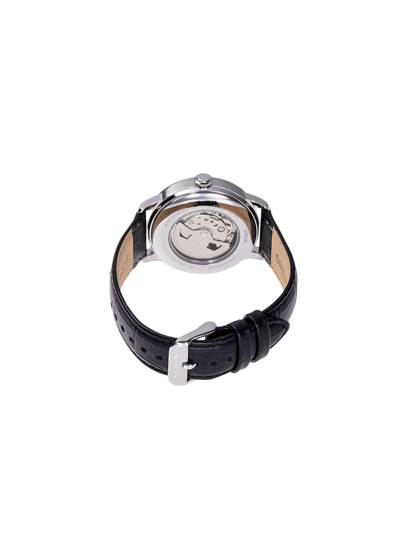 Montre automatique Sun & Moon en cuir ORIENT Blanc