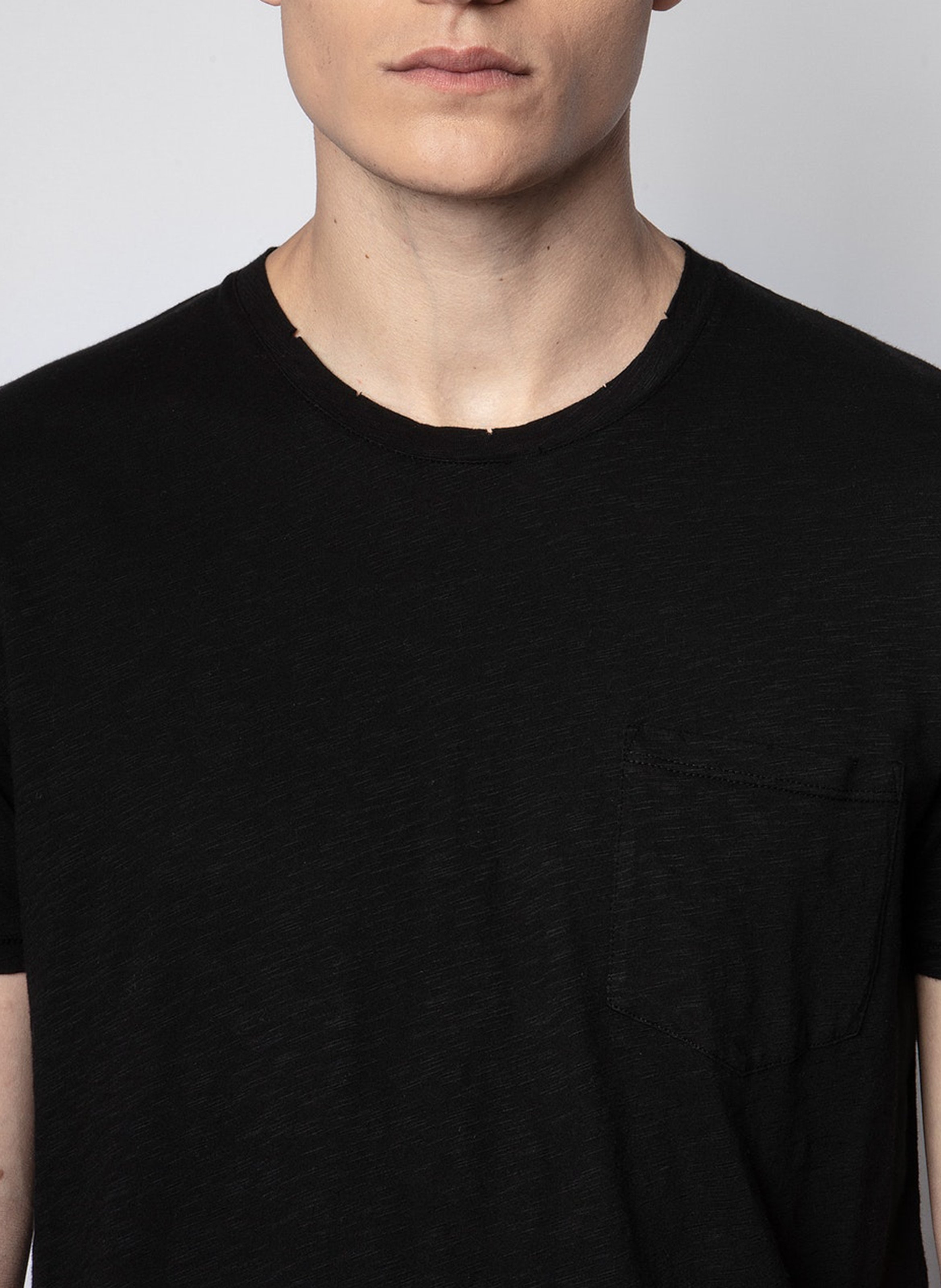 Tee-shirt droit en coton stockholm ZADIG&VOLTAIRE Noir