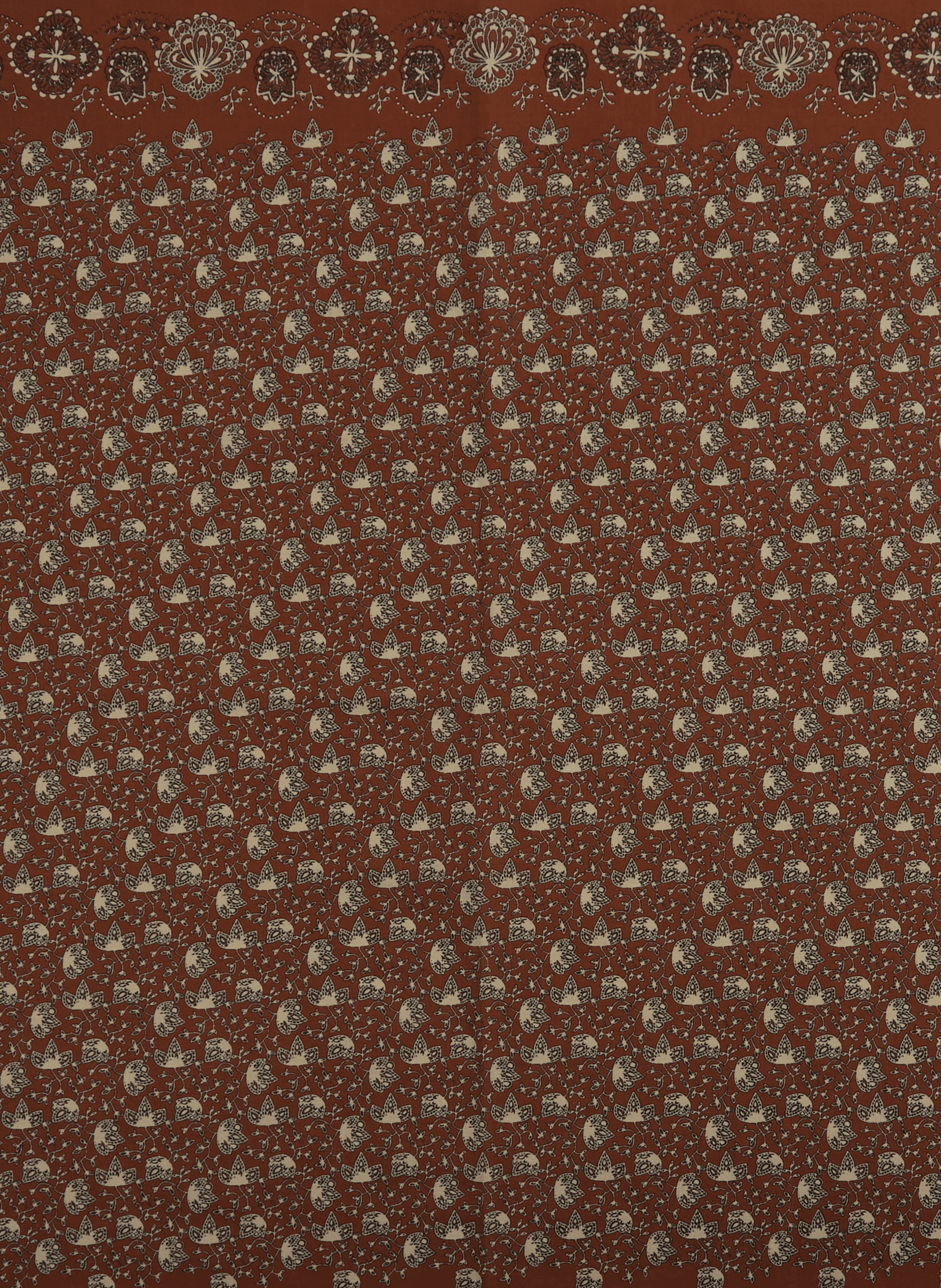 Milan Printed Cotton Scarf MOISMONT Brown