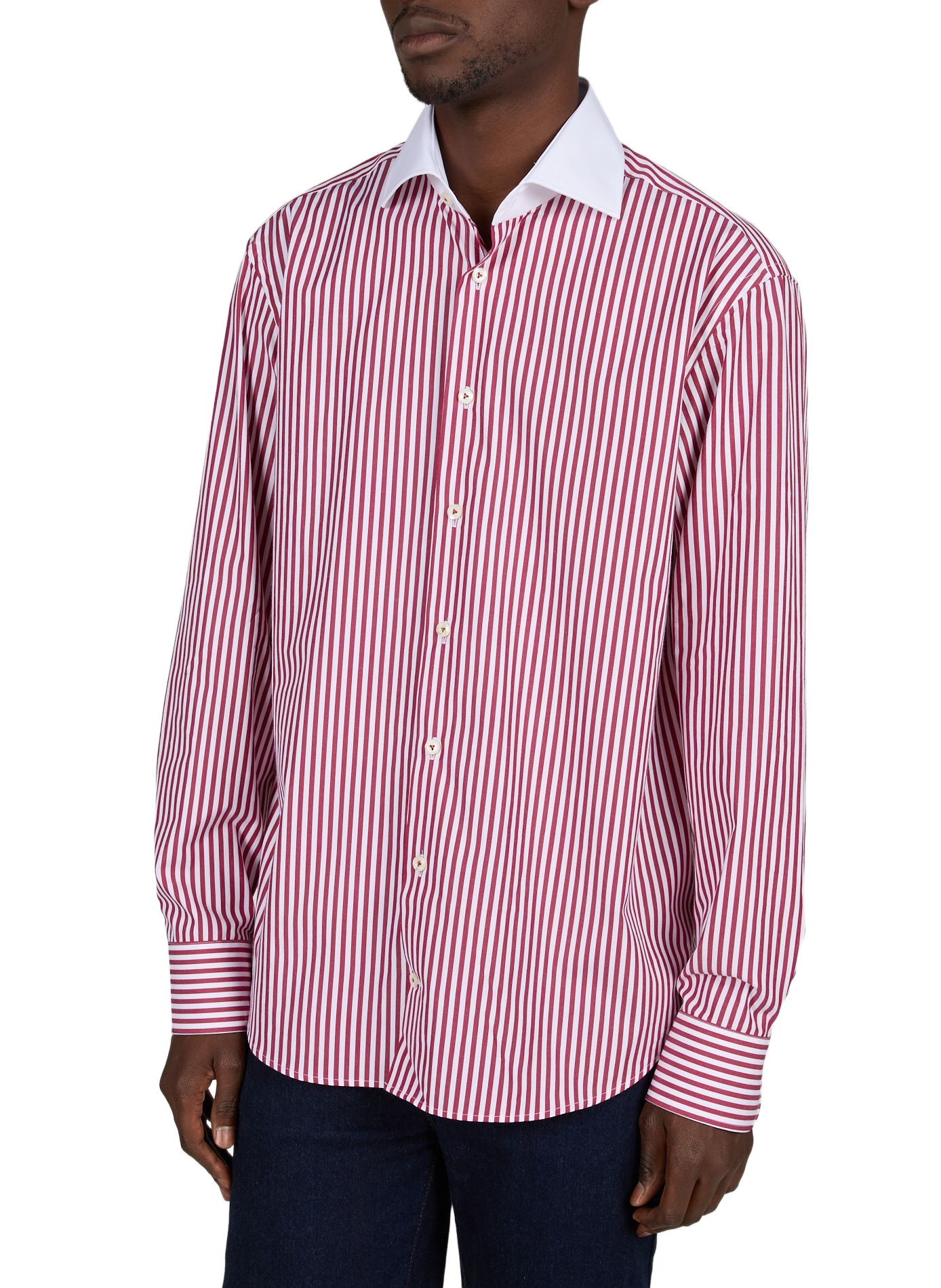 Striped cotton Shirt VAN LAACK Red