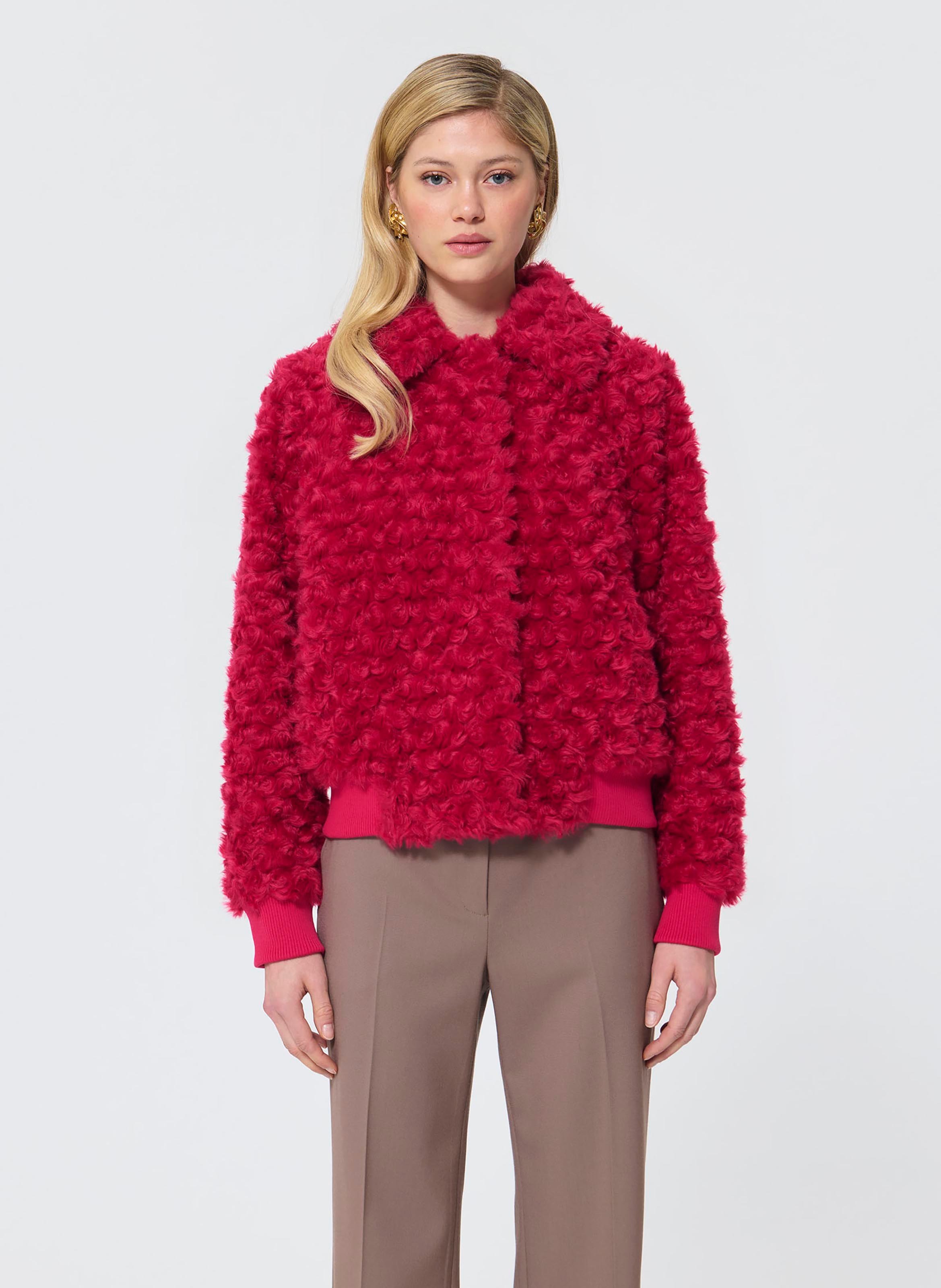 Fausse fourrure bianca TARA JARMON Rose