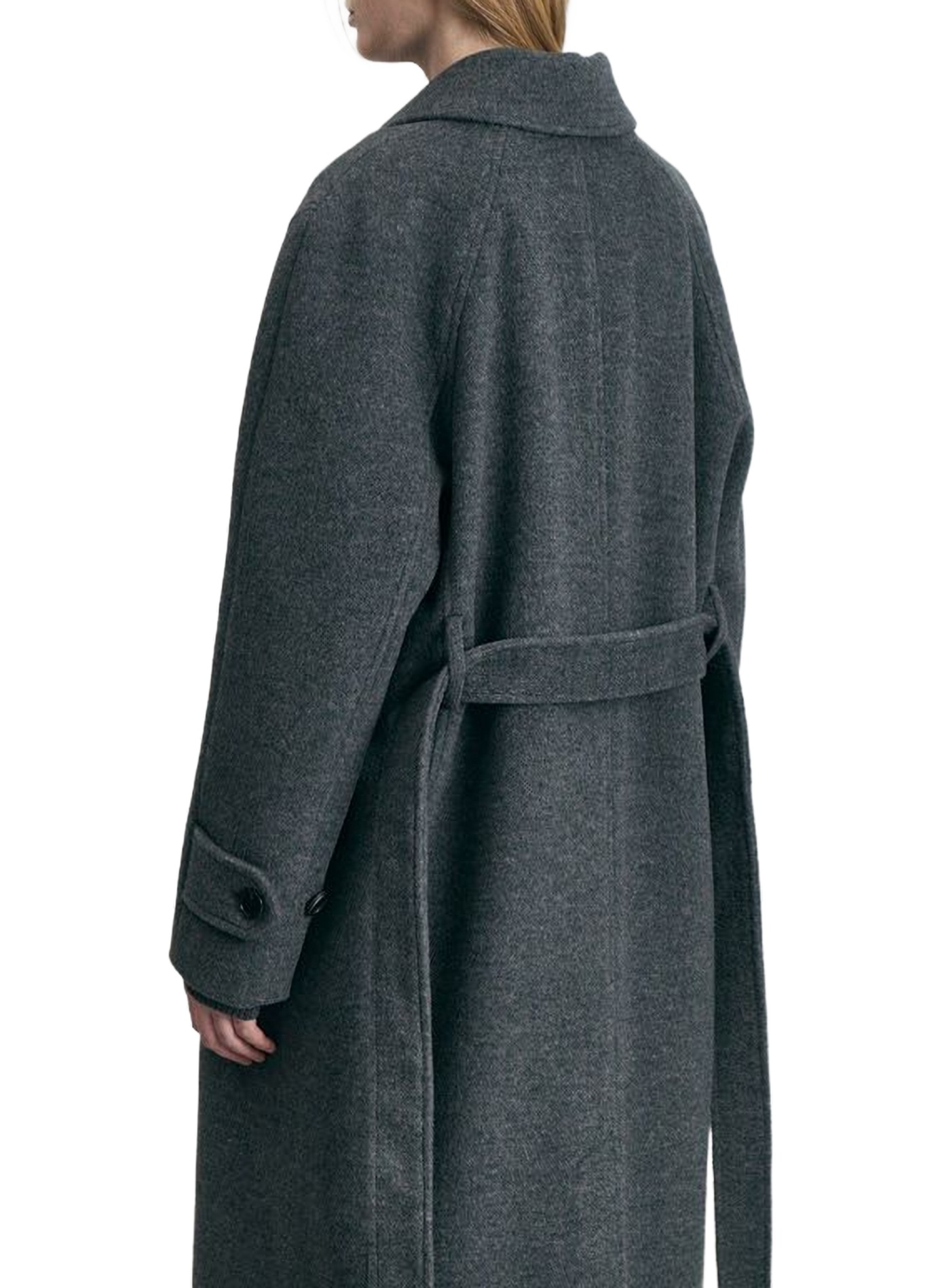 Manteau long en laine et cachemire DUNST Grey