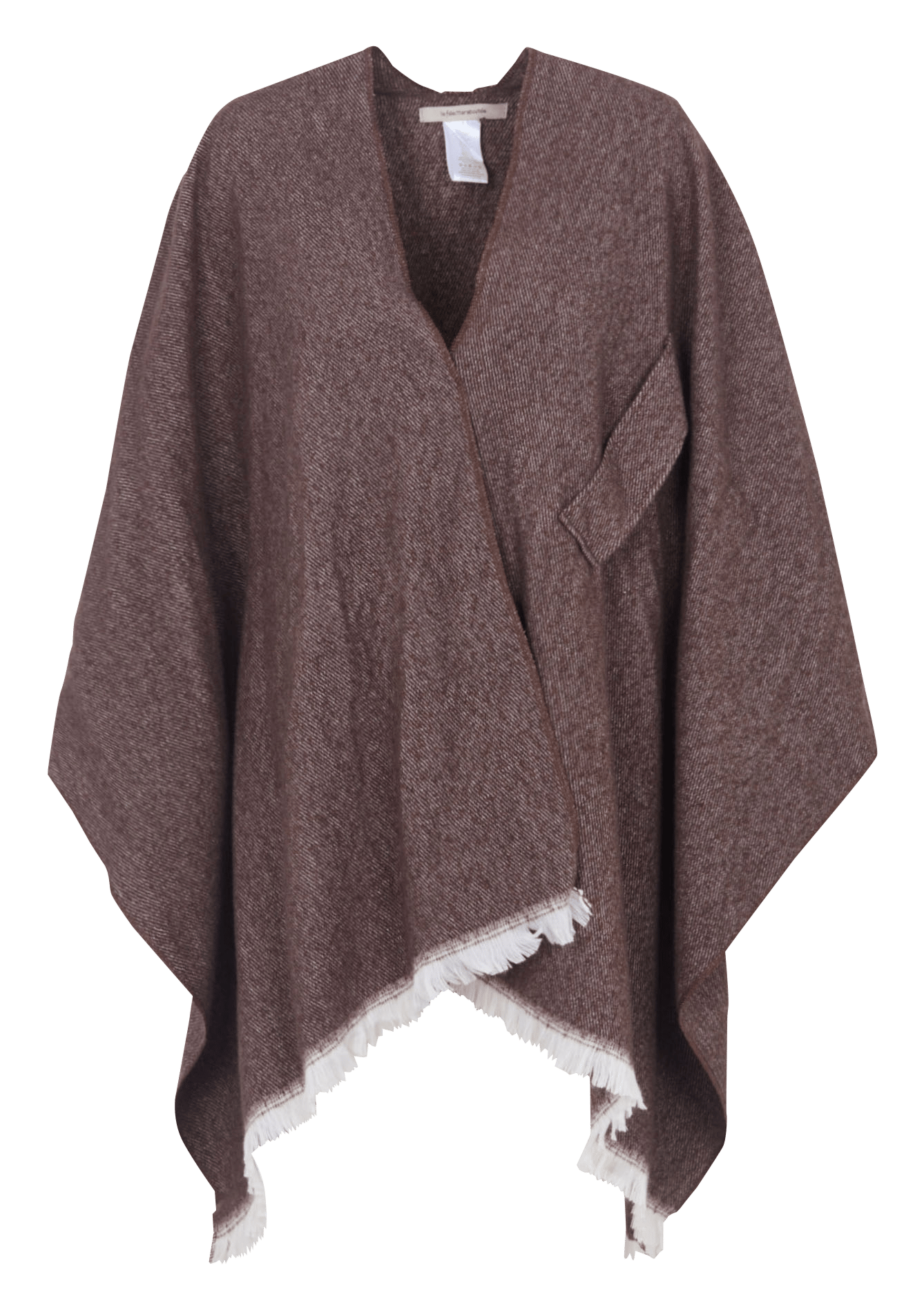 Oversized poncho LA FEE MARABOUTEE Bruin