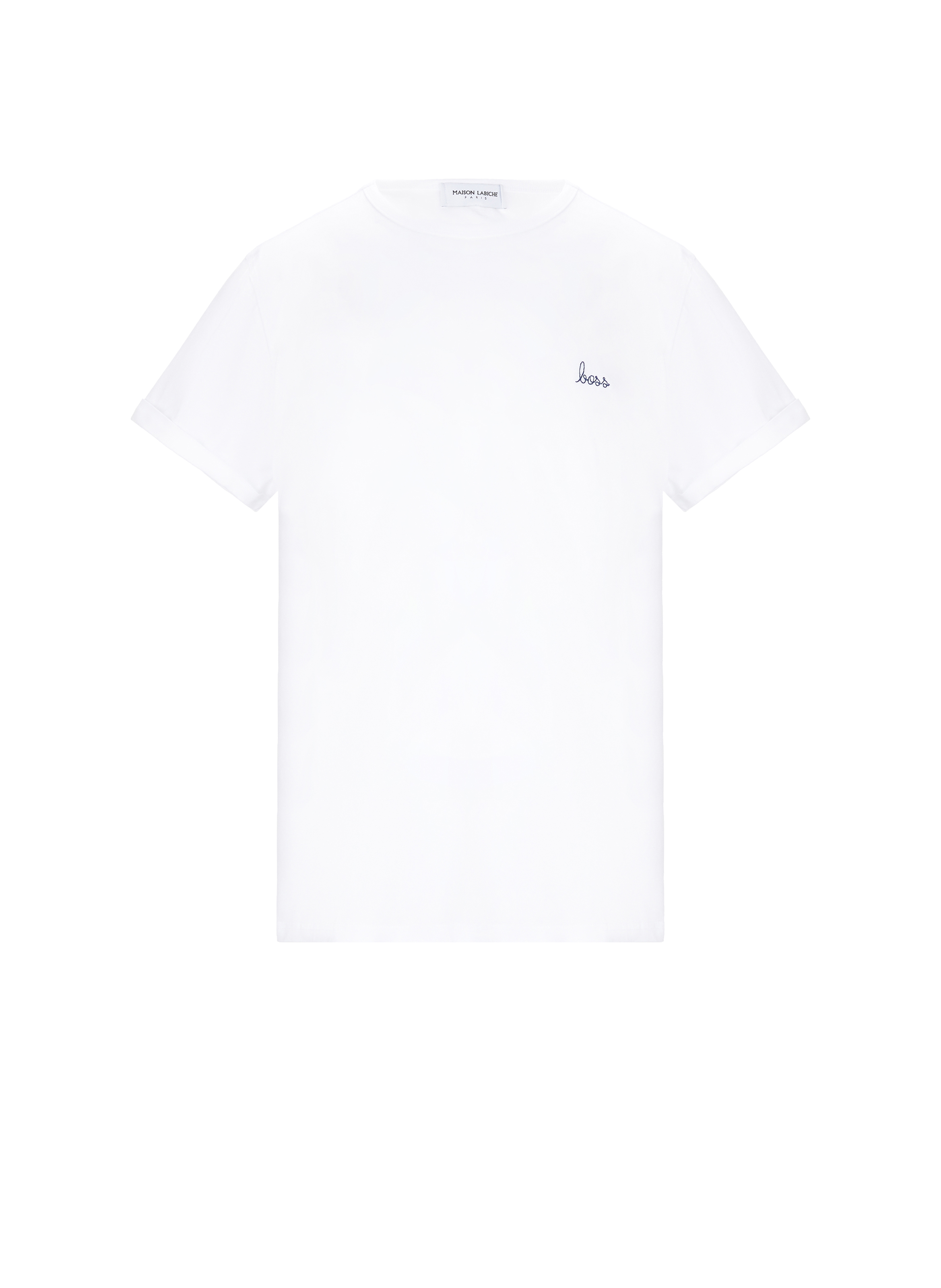 Le T-shirt Poitou broderie boss en coton organique