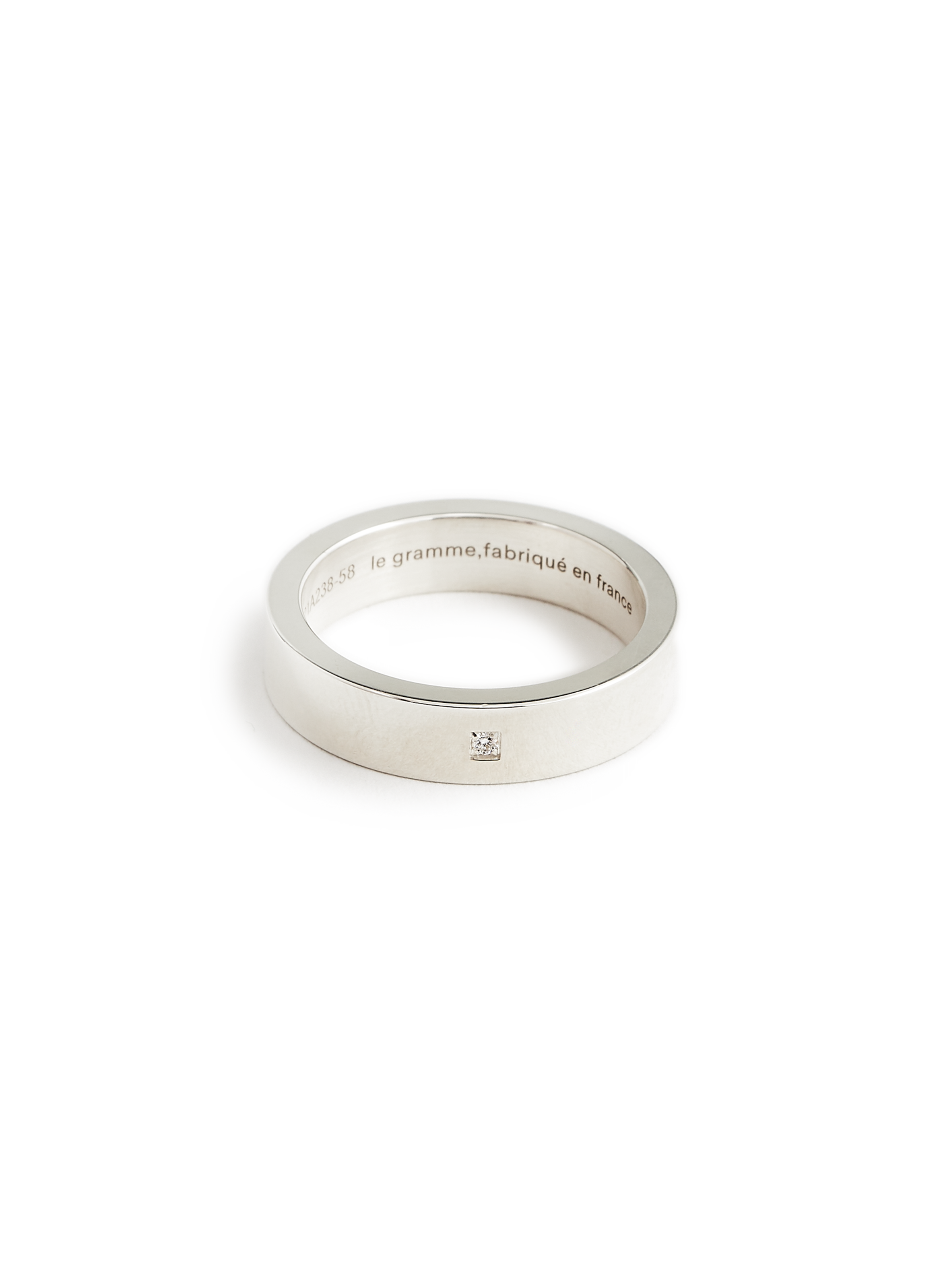 LE GRAMME La 7g ribbon ring Silver