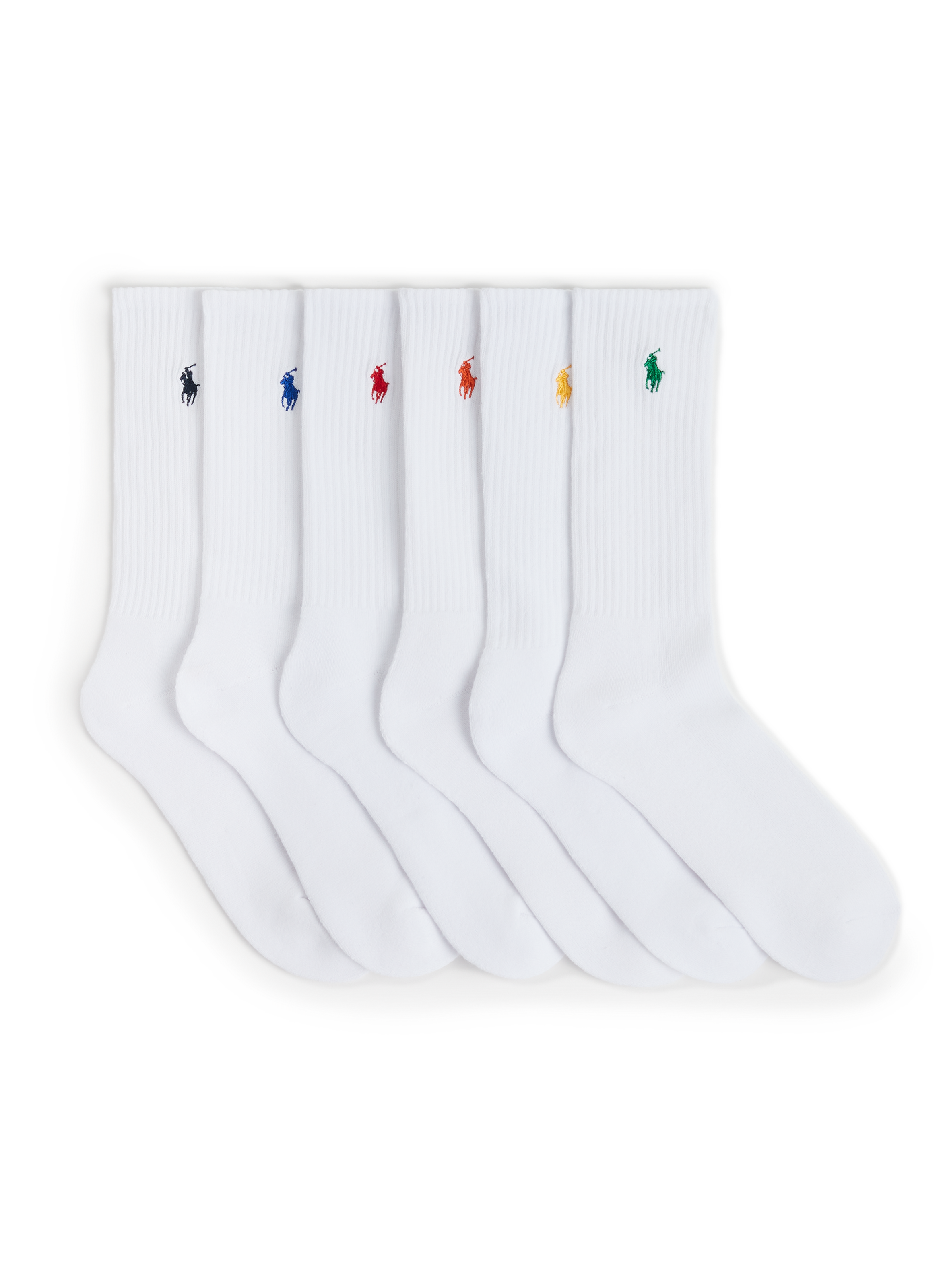 POLO RALPH LAUREN Lot de 6 paires de chaussettes hautes Blanc
