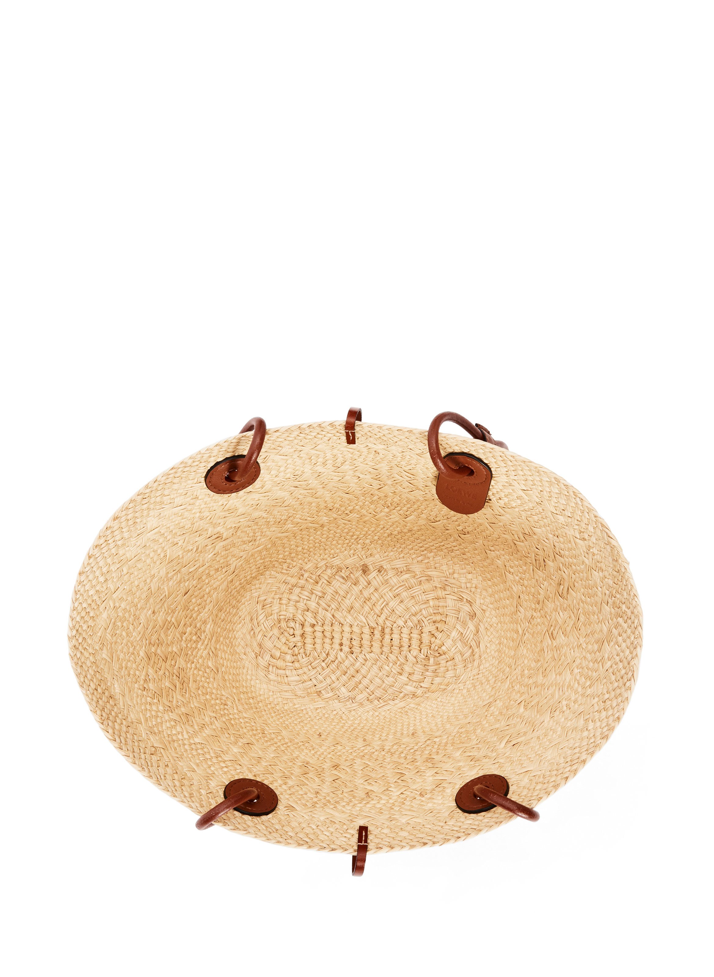 Anagram small straw basket bag LOEWE Multicolour