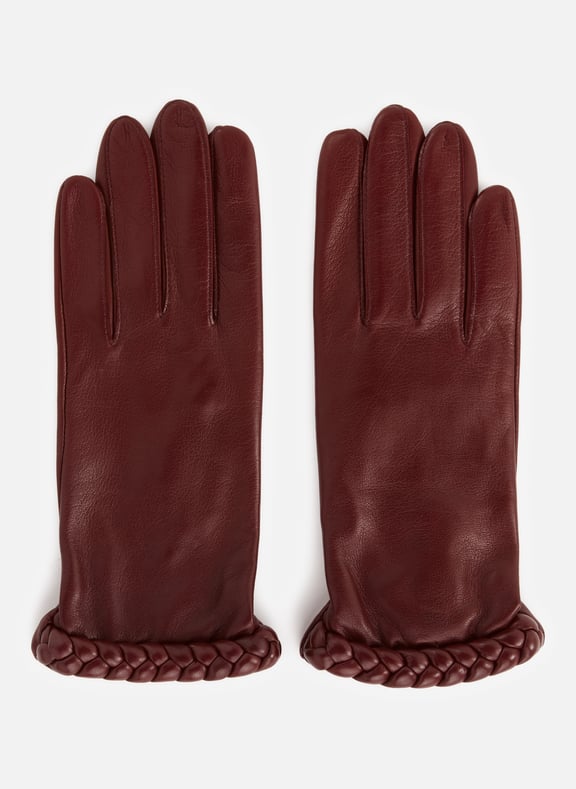 Leather gloves Red by SAISON 1865 SAISON 1865 Leather gloves Red