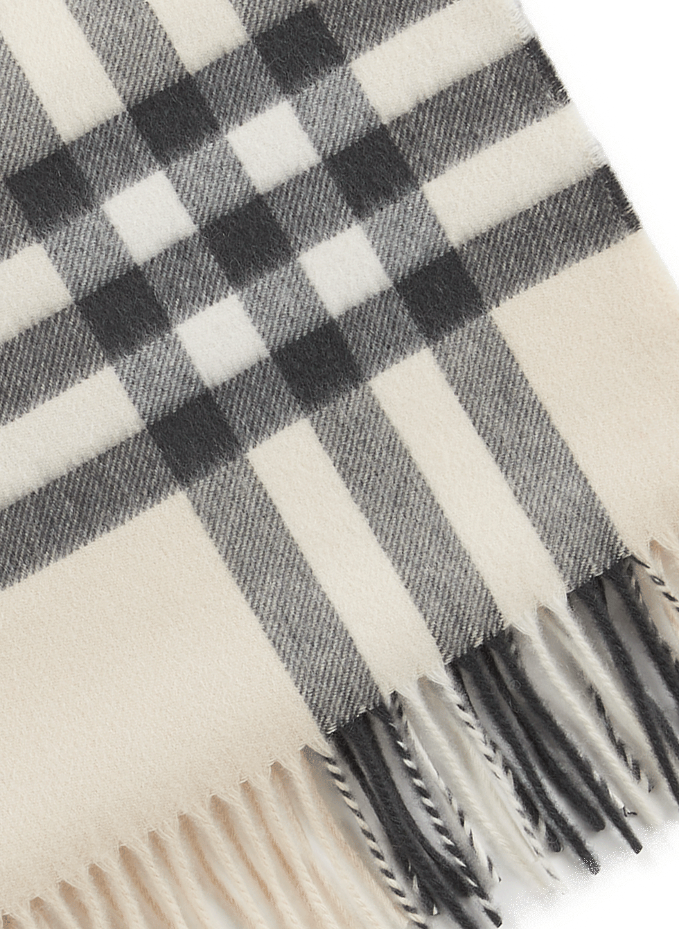 Echarpe à carreaux en cachemire