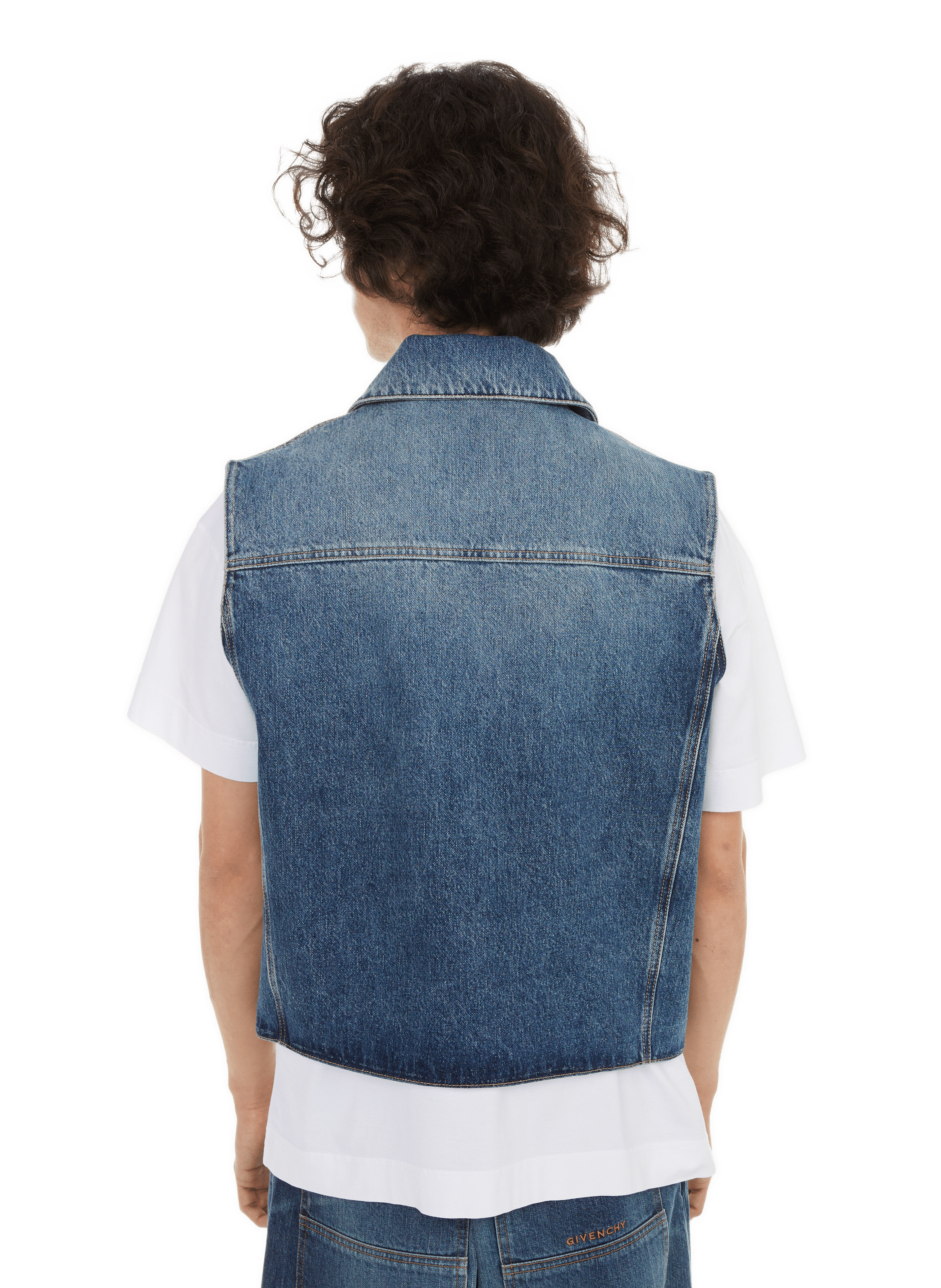 Veste sans manches en jean  GIVENCHY Bleu