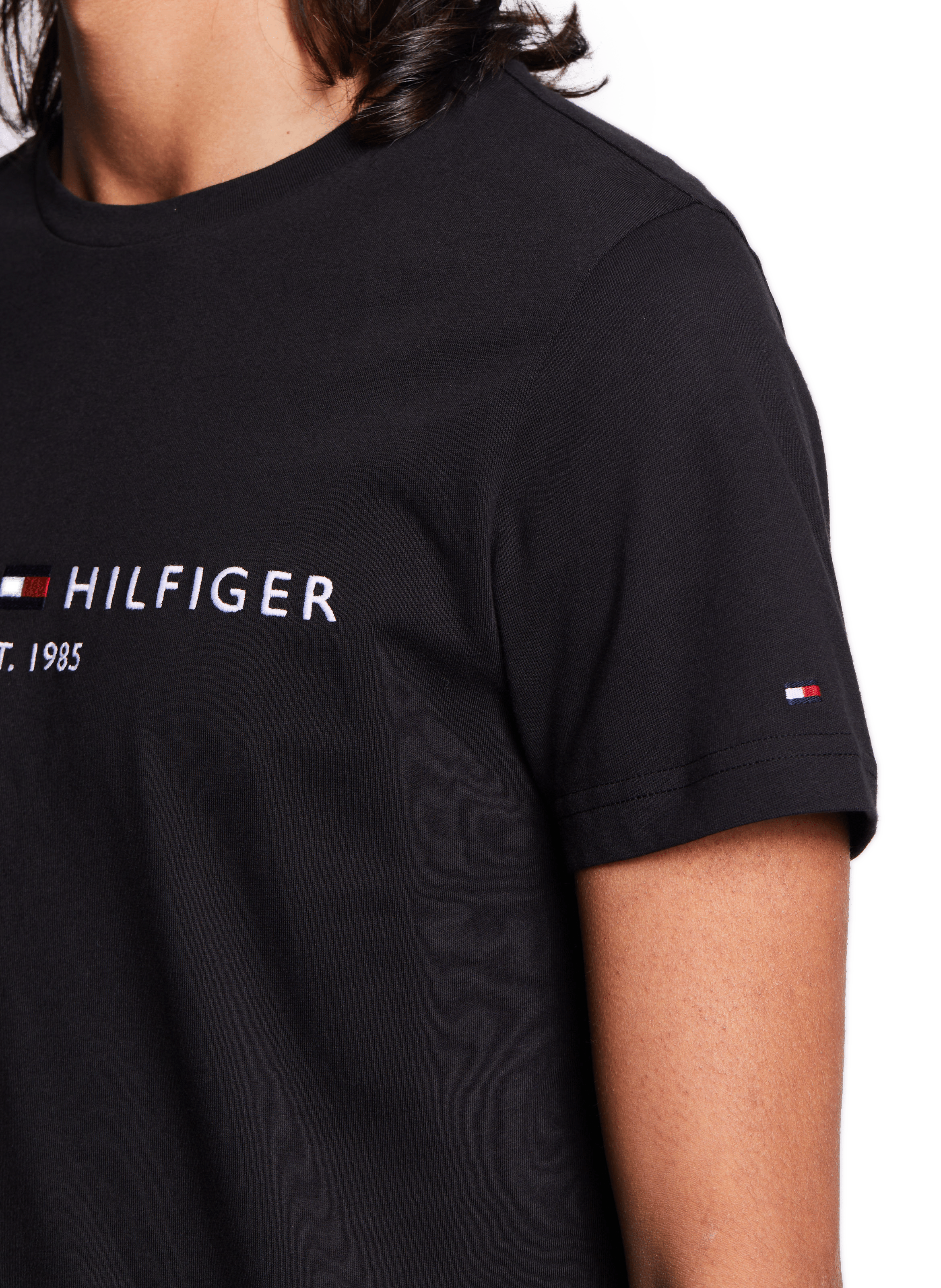 Cotton T-shirt TOMMY HILFIGER Black