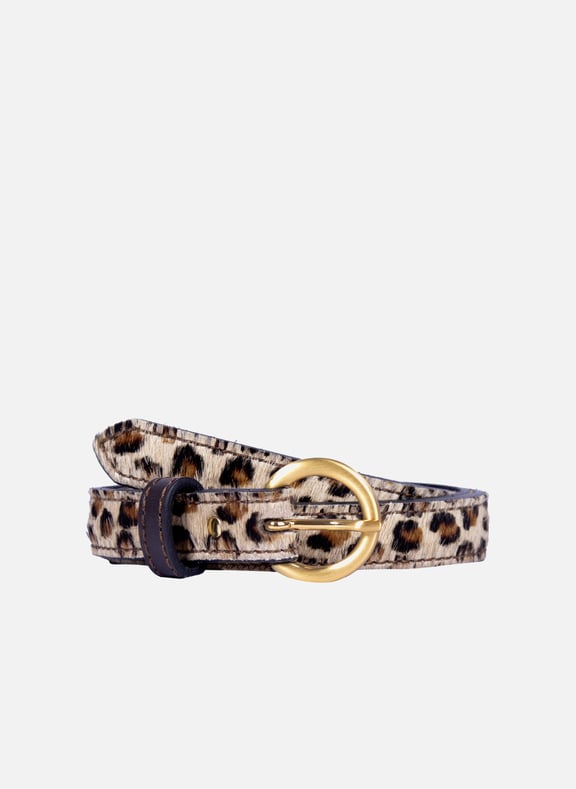 Ceinture boucle d'or cuir imprimé Multicolore by JULES & JENN JULES & JENN Ceinture boucle d'or cuir imprimé Multicolore