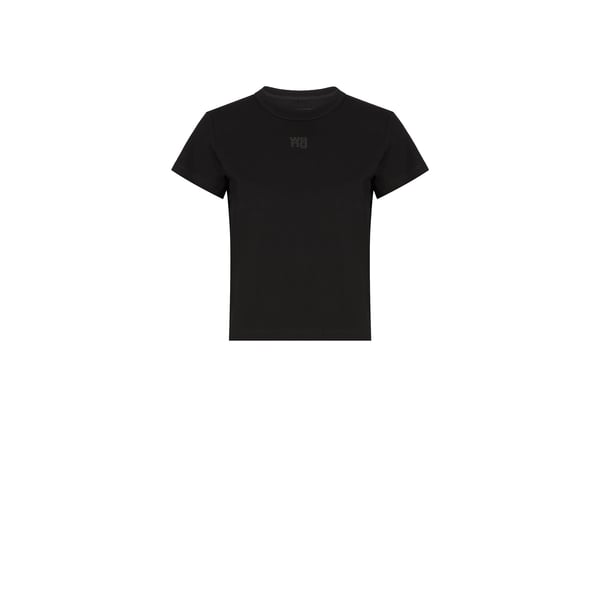 Alexander Wang Cotton T-shirt With Logo In Nero