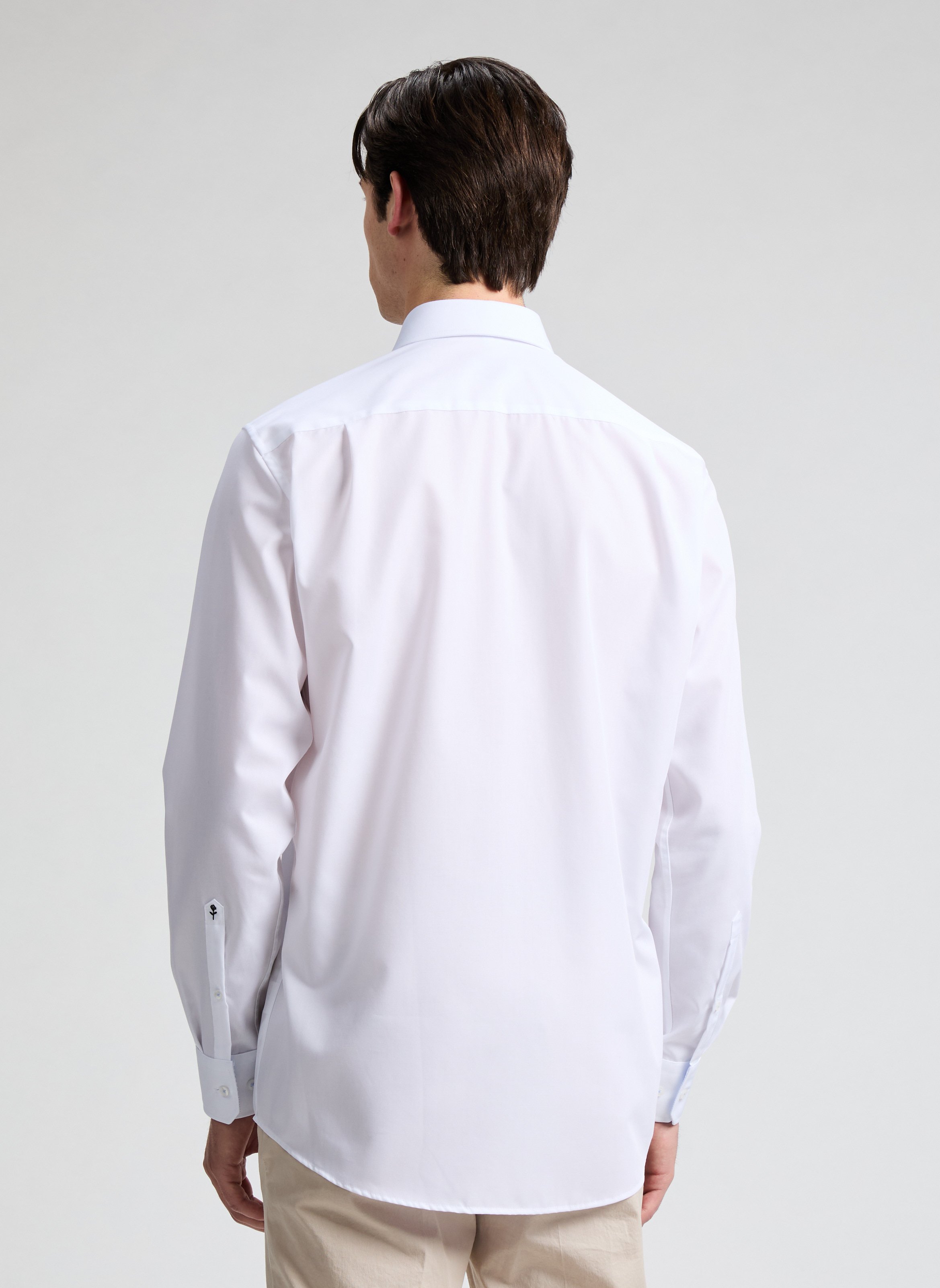 Chemise regular en coton SEIDENSTICKER Blanc