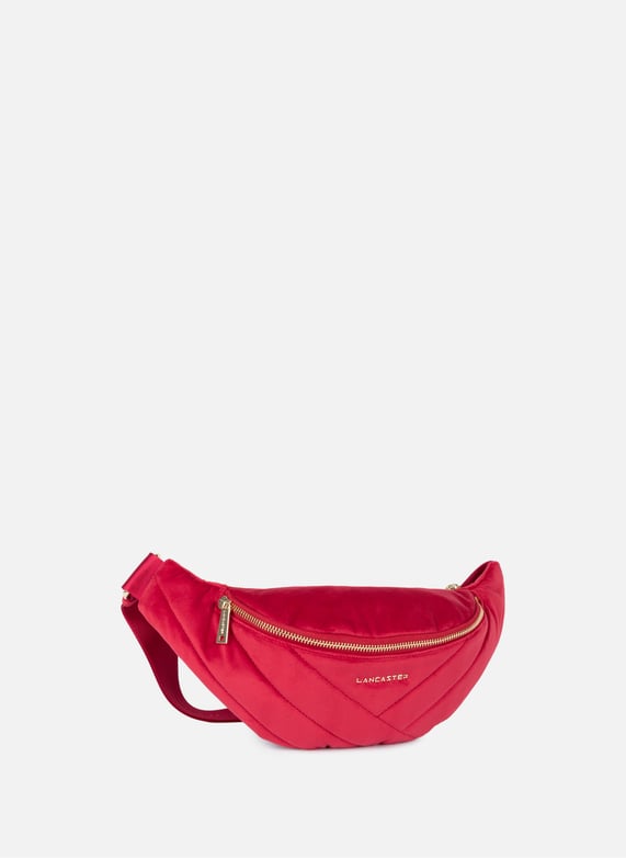 Sac banane - velvet matelassé | Rouge by LANCASTER Sac banane - velvet matelassé Rouge