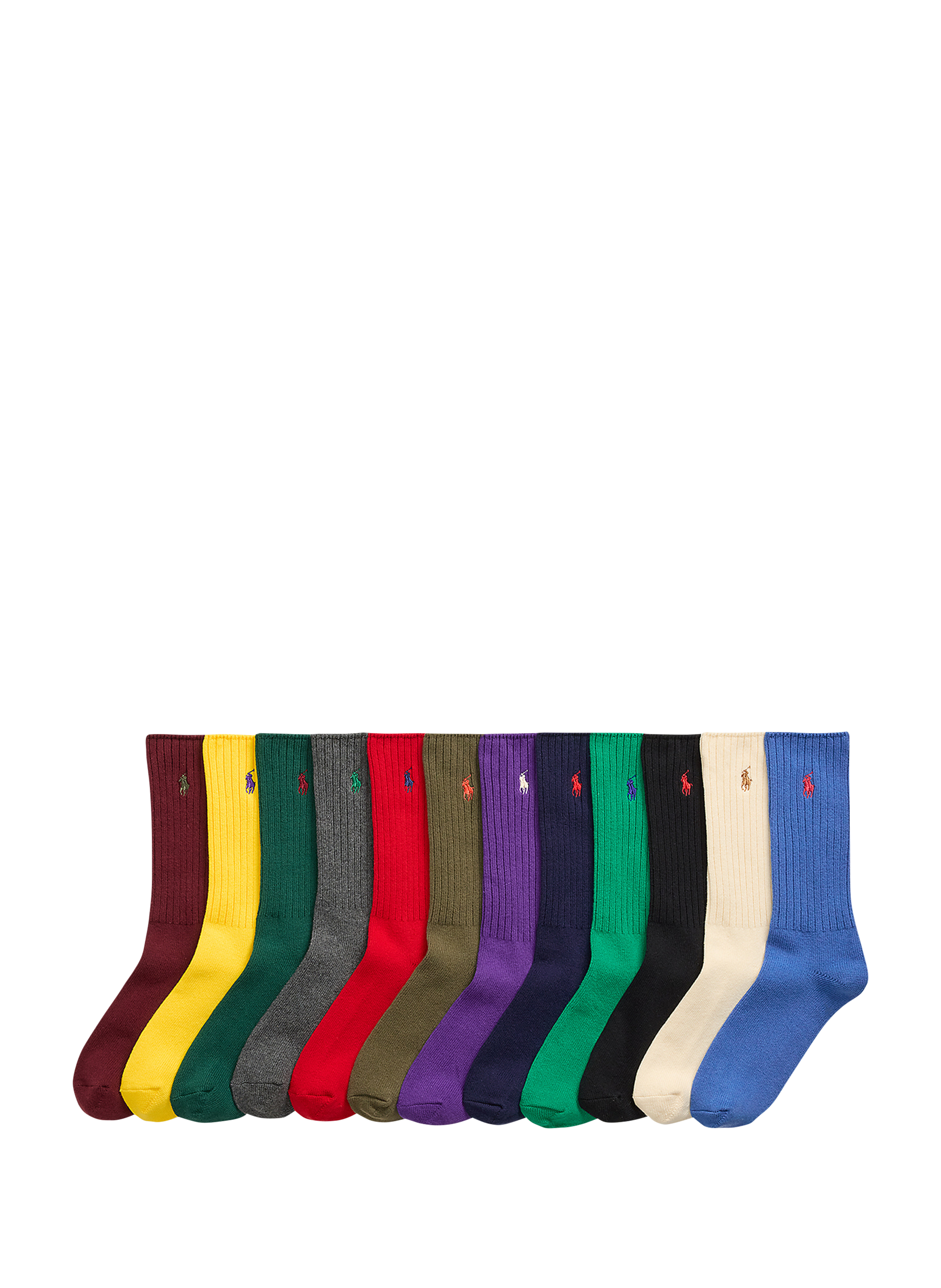 POLO RALPH LAUREN Lot de douze paires de chaussettes Multicolore