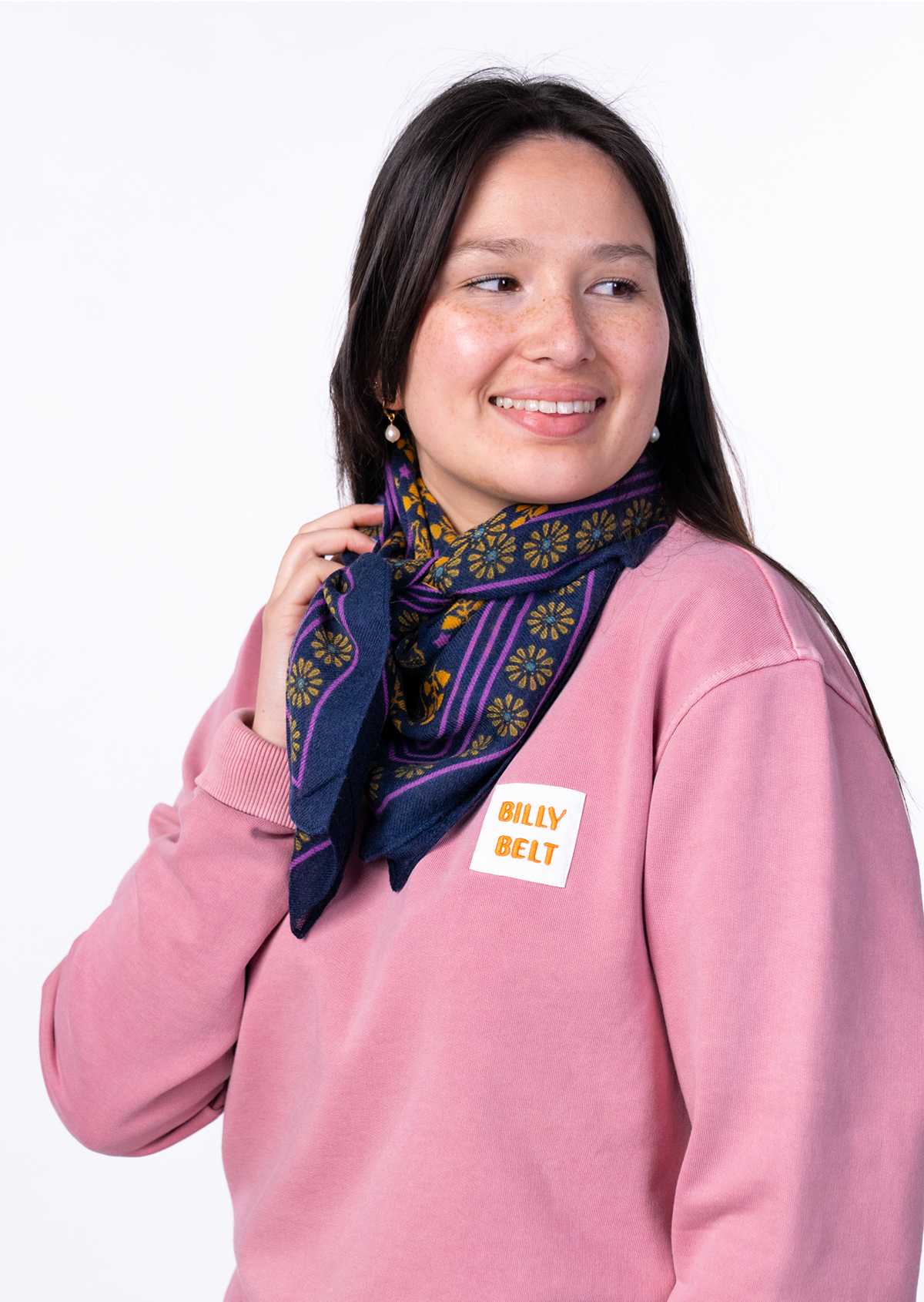 Foulard en laine constance BILLYBELT Bleu