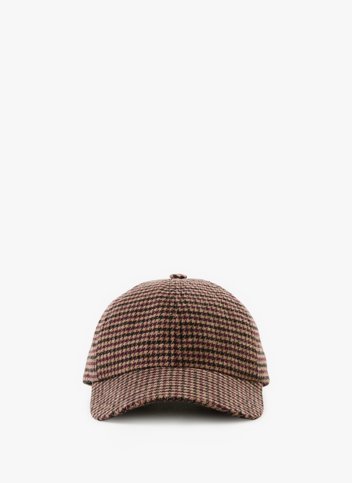 Casquette imprimé pied de poule