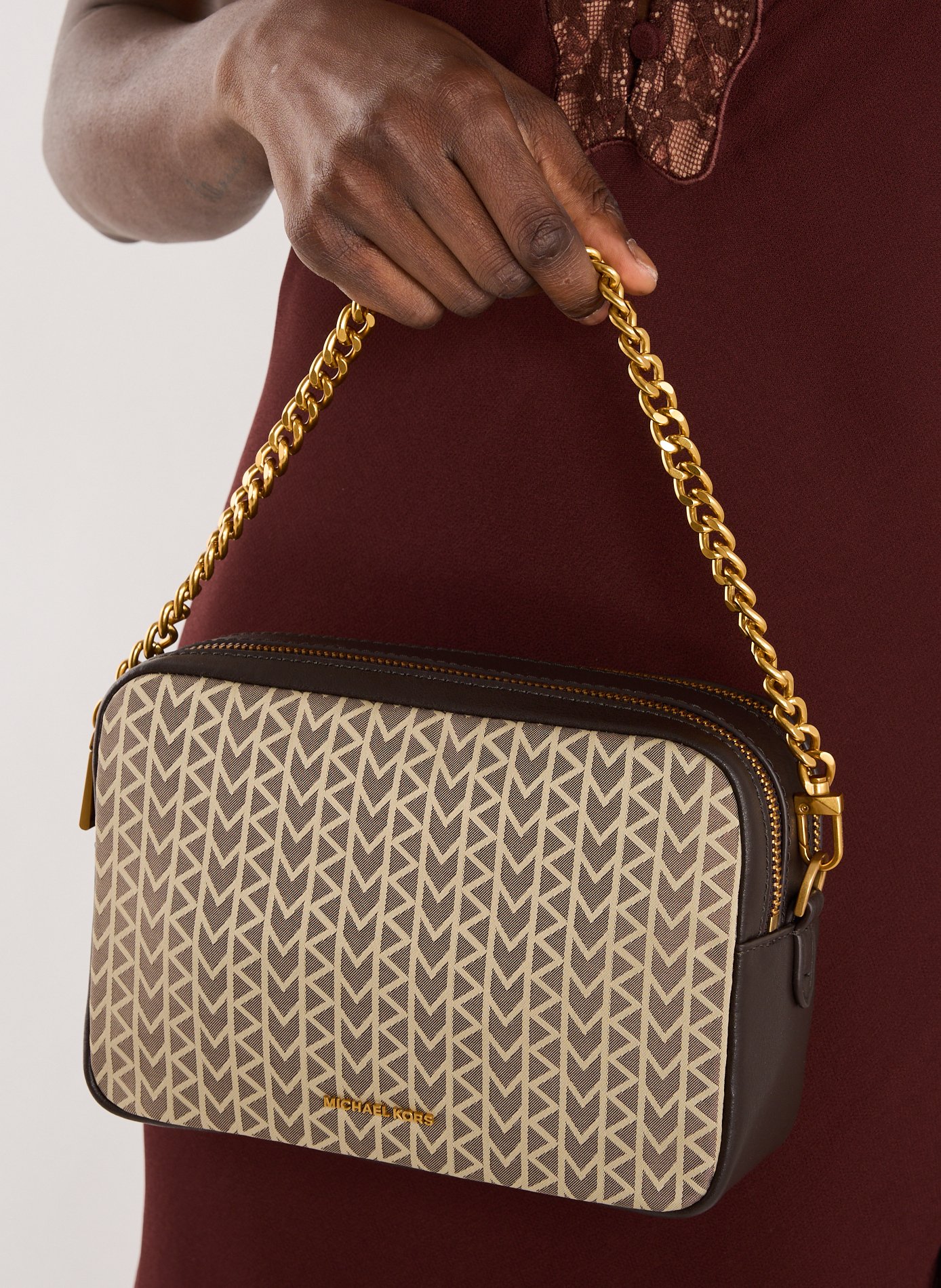Sac à bandoulière imprimé  MICHAEL KORS Gris