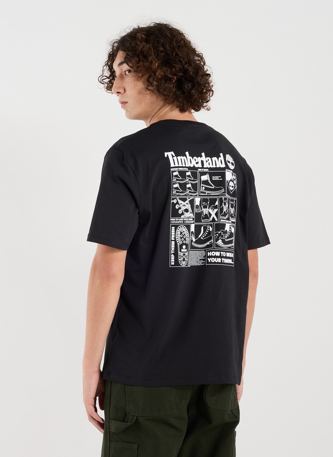 Straight-fit cotton T-shirt TIMBERLAND Black