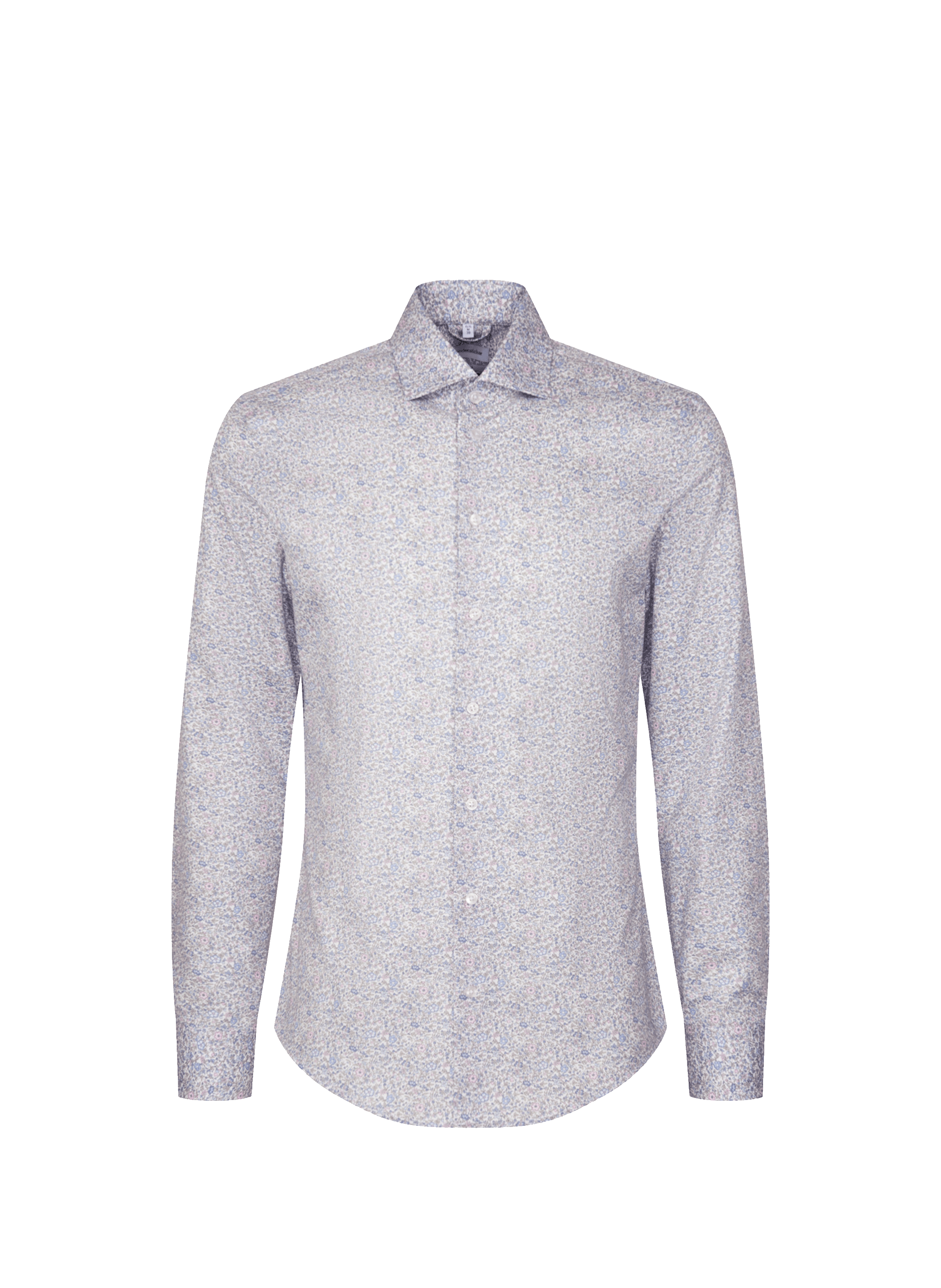 SEIDENSTICKER Chemise à motif en coton Gris